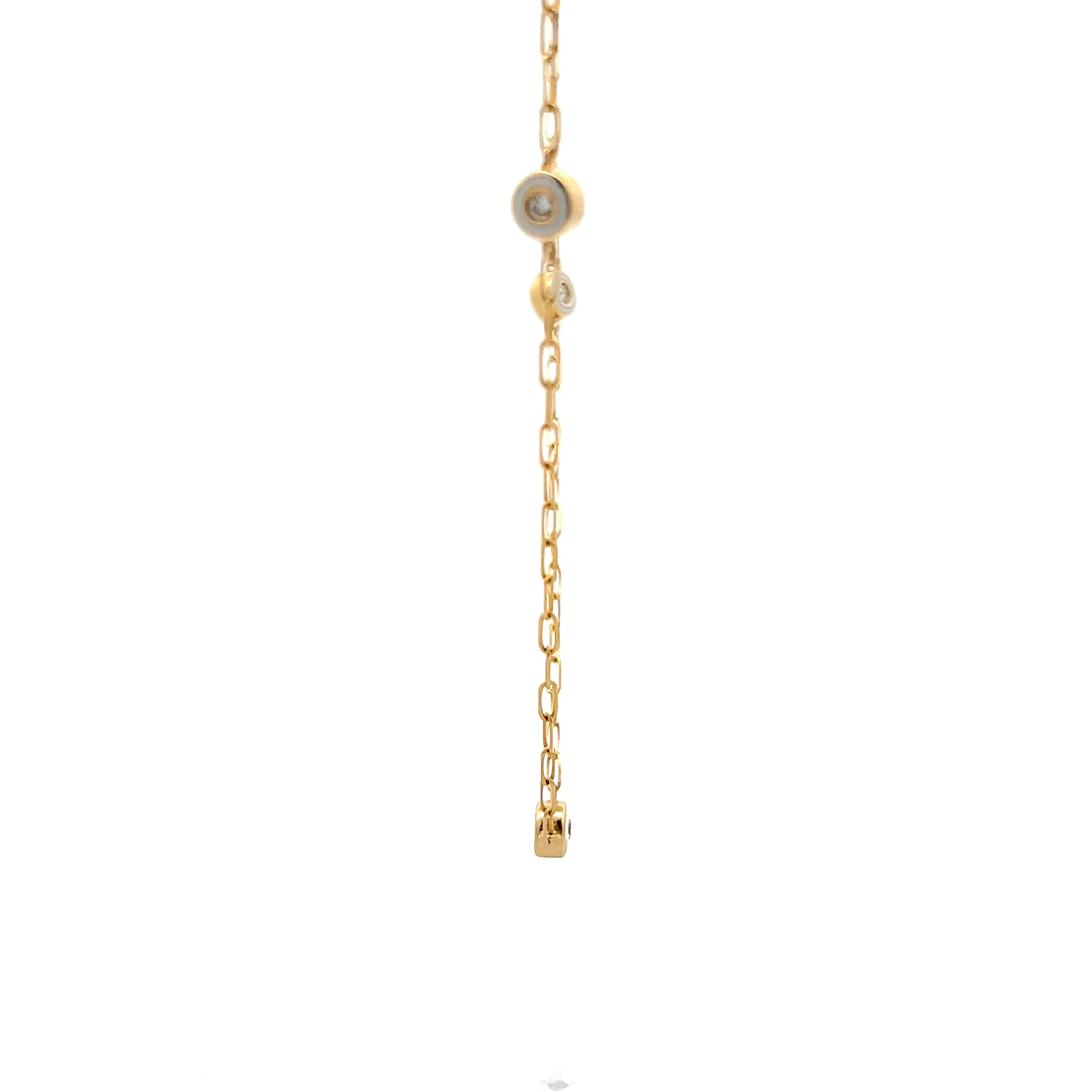 .18 Diamonds by the Yard Necklace in 14k Yellow Gold - Image 4