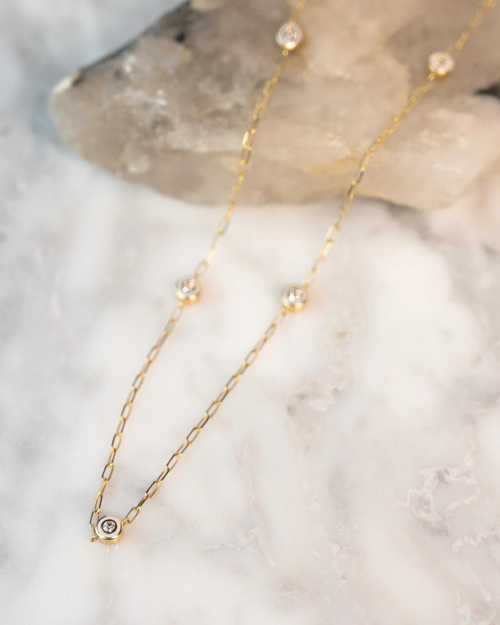 .18 Diamonds by the Yard Necklace in 14k Yellow Gold - Image 6