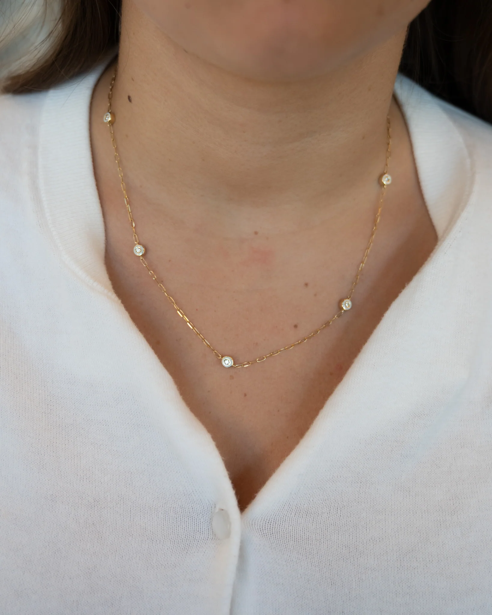 .18 Diamonds by the Yard Necklace in 14k Yellow Gold - Image 7