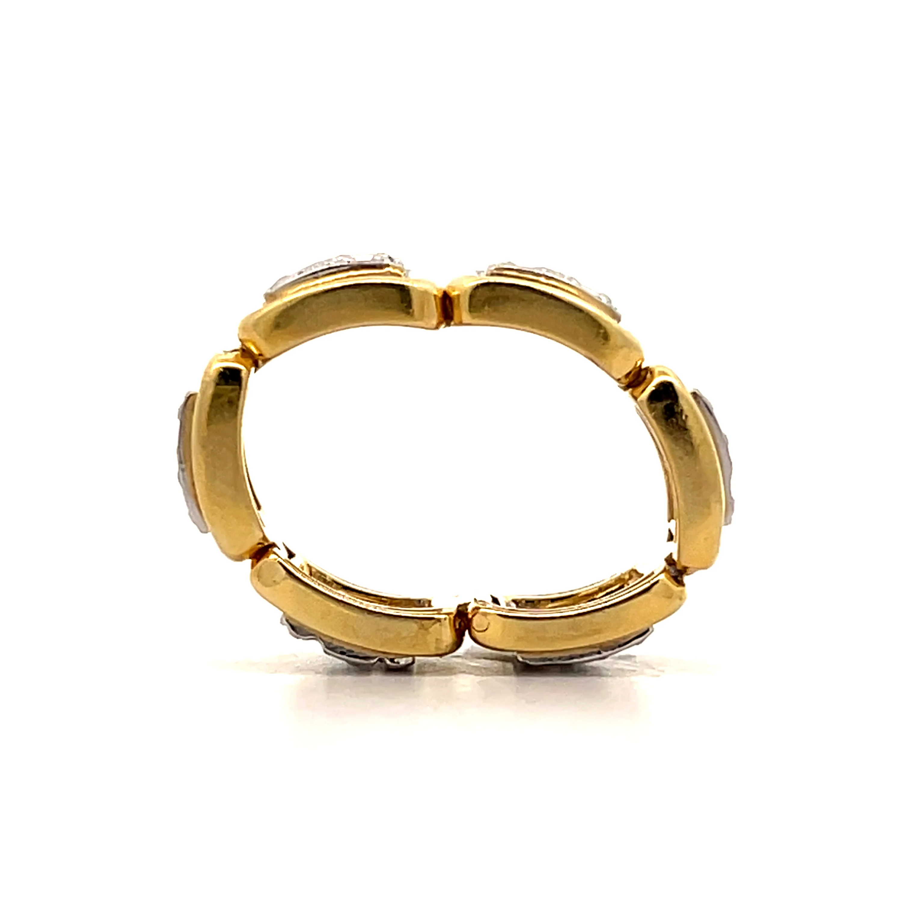 .18 Flexible Diamond Ring in 18k Yellow & White Gold - Image 4