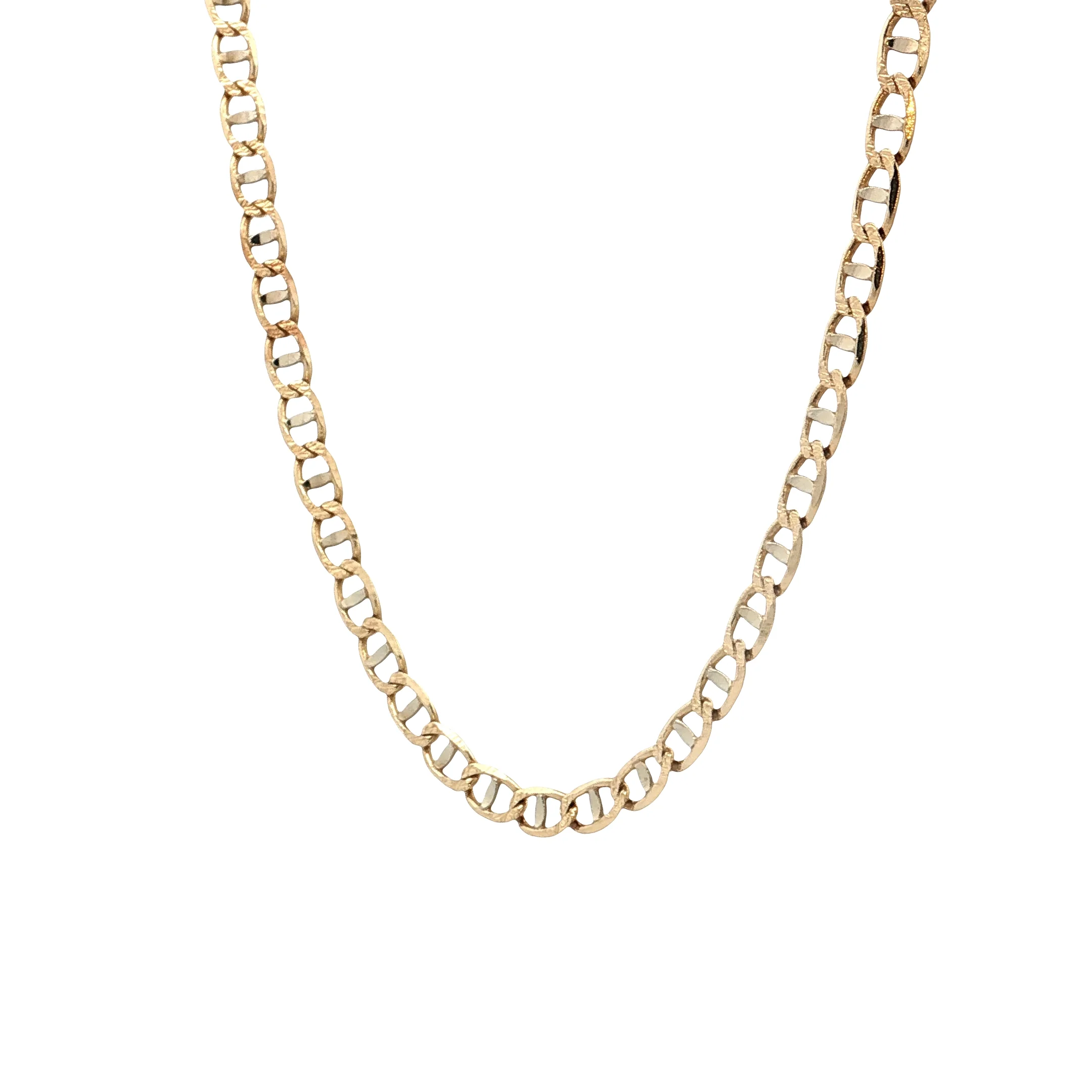 18" Mariner Oval Link Chain Necklace 14k Yellow Gold - Image 2