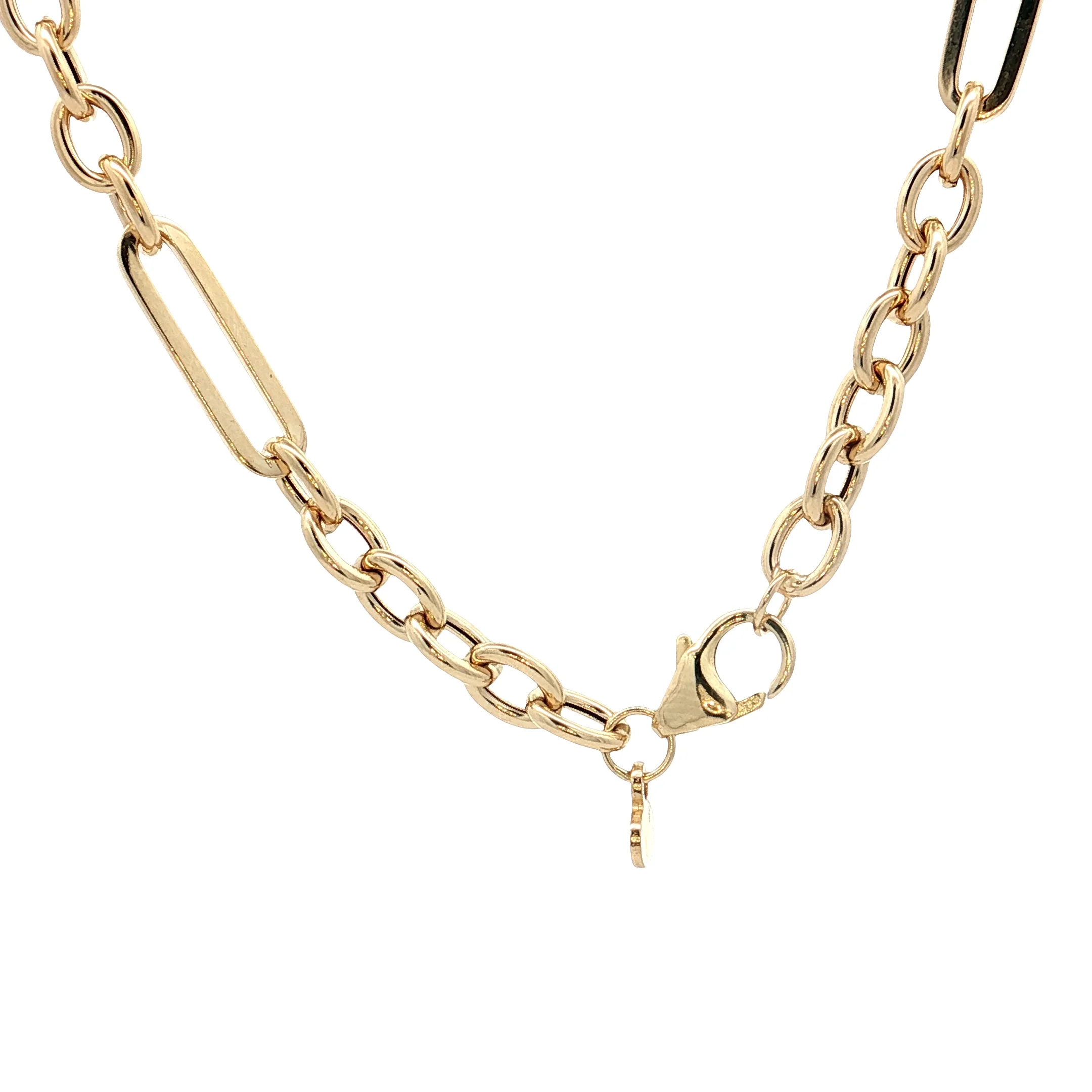18" Toggle Chain Necklace in 14k Yellow Gold - Image 4