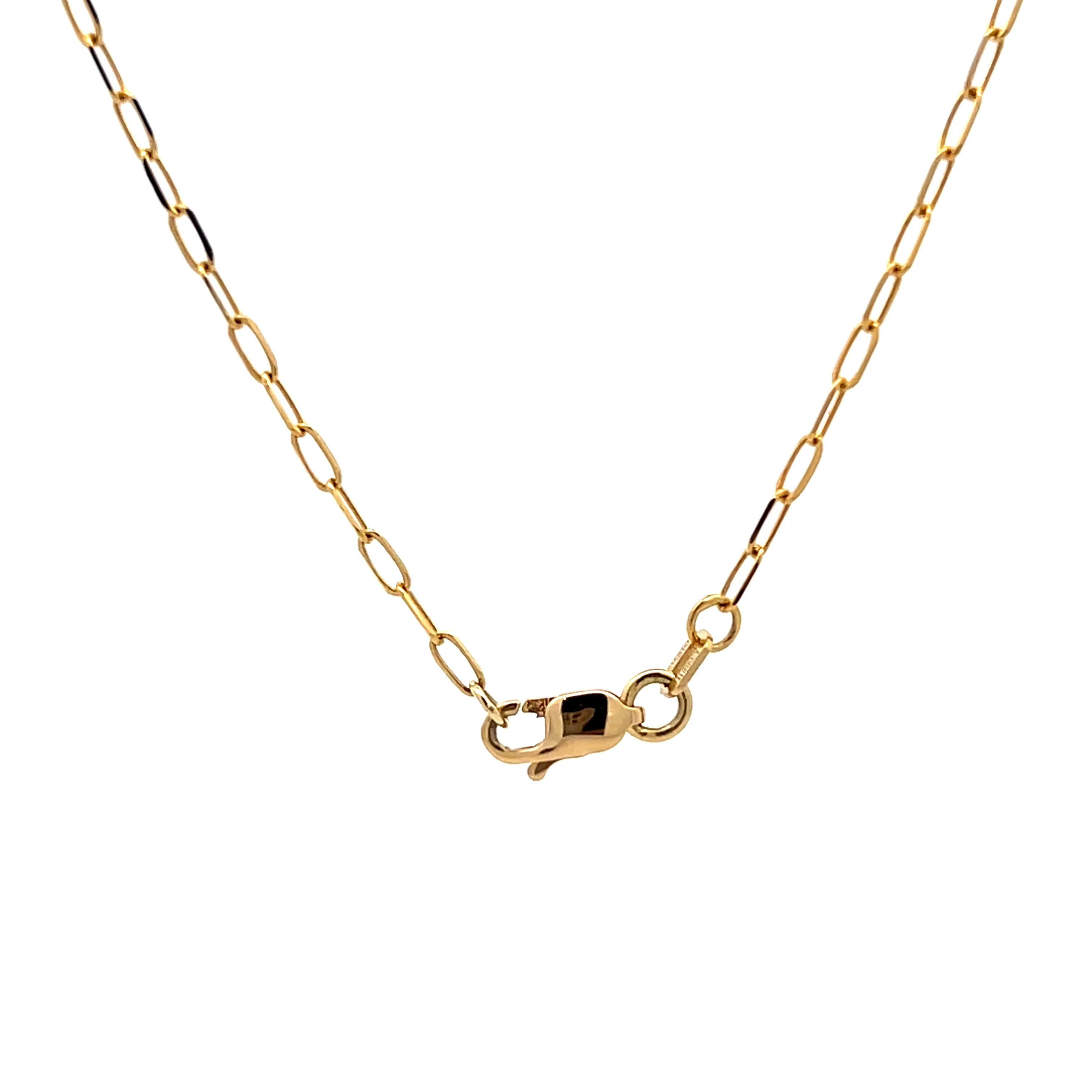 .18 Turquoise Enamel Bezel Diamond by the Yard Necklace 14k - Image 5