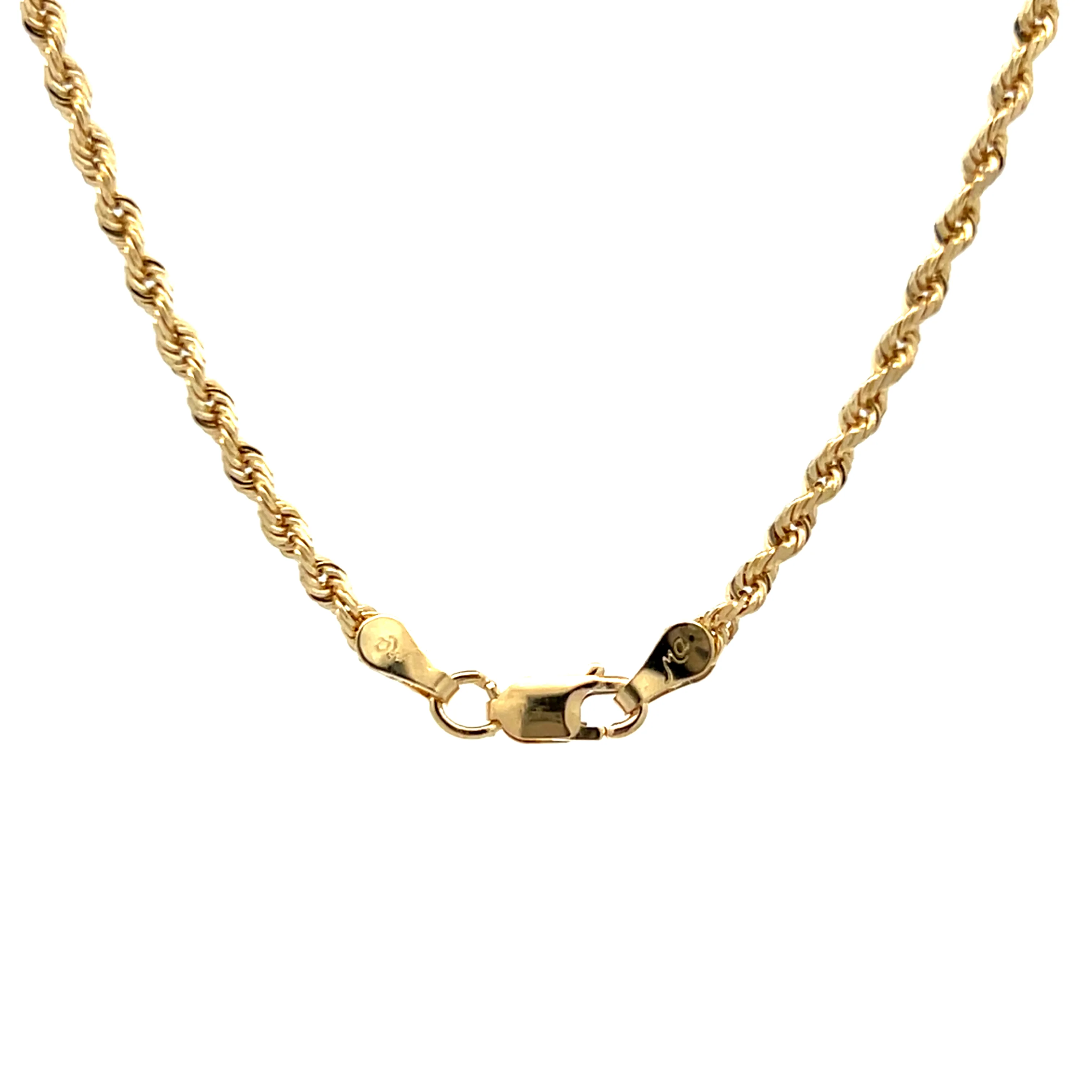 18" Twisted Rope Chain Necklace in 14k Yellow Gold - Image 4