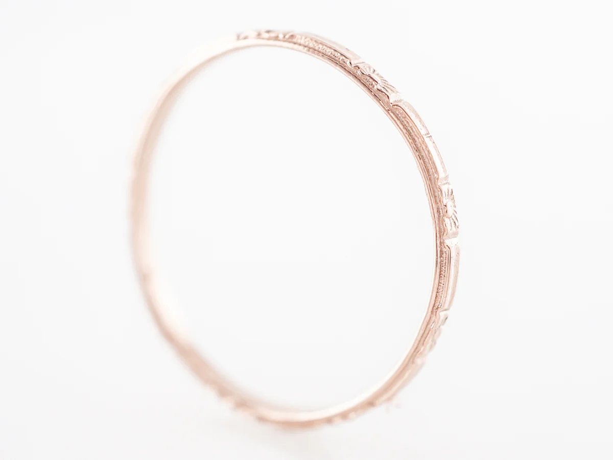 1920's Style Orange Blossom Band in Rose Gold - Image 2