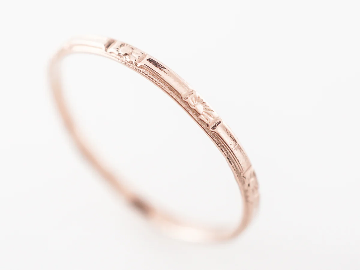 1920's Style Orange Blossom Band in Rose Gold - Image 3