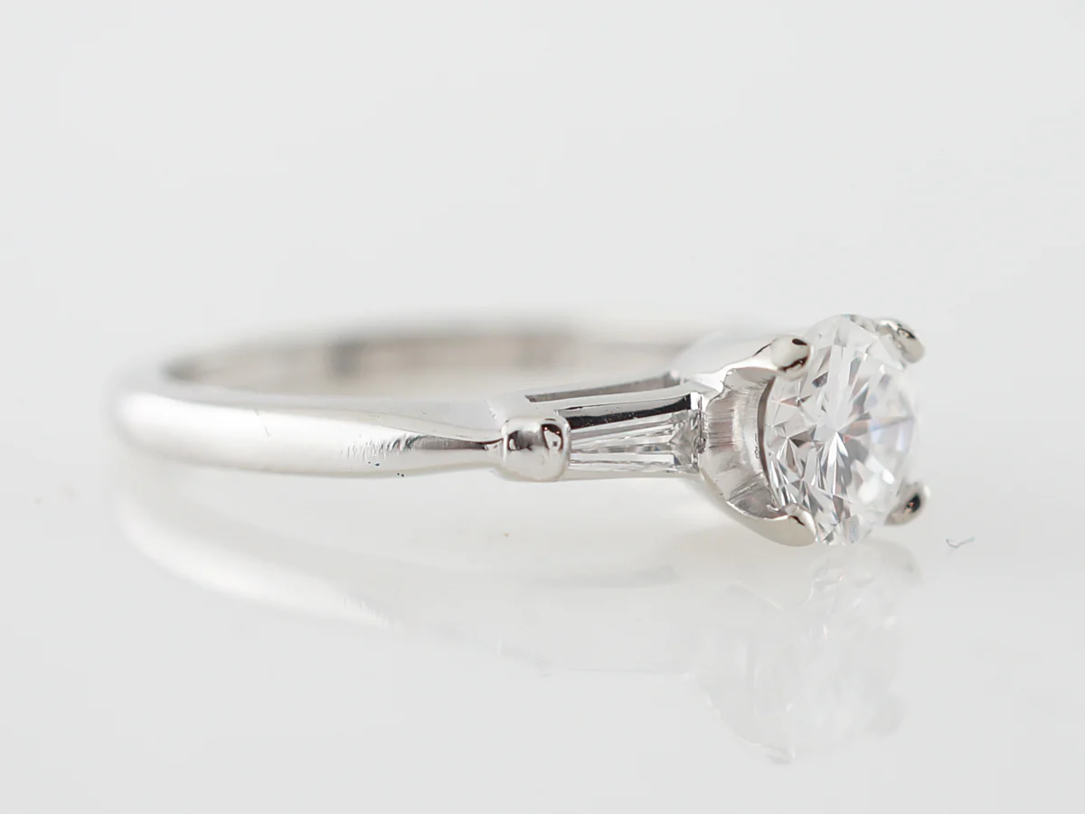 1930's Deco Engagement Ring w/ .69 Diamond D/VS1 - Image 3