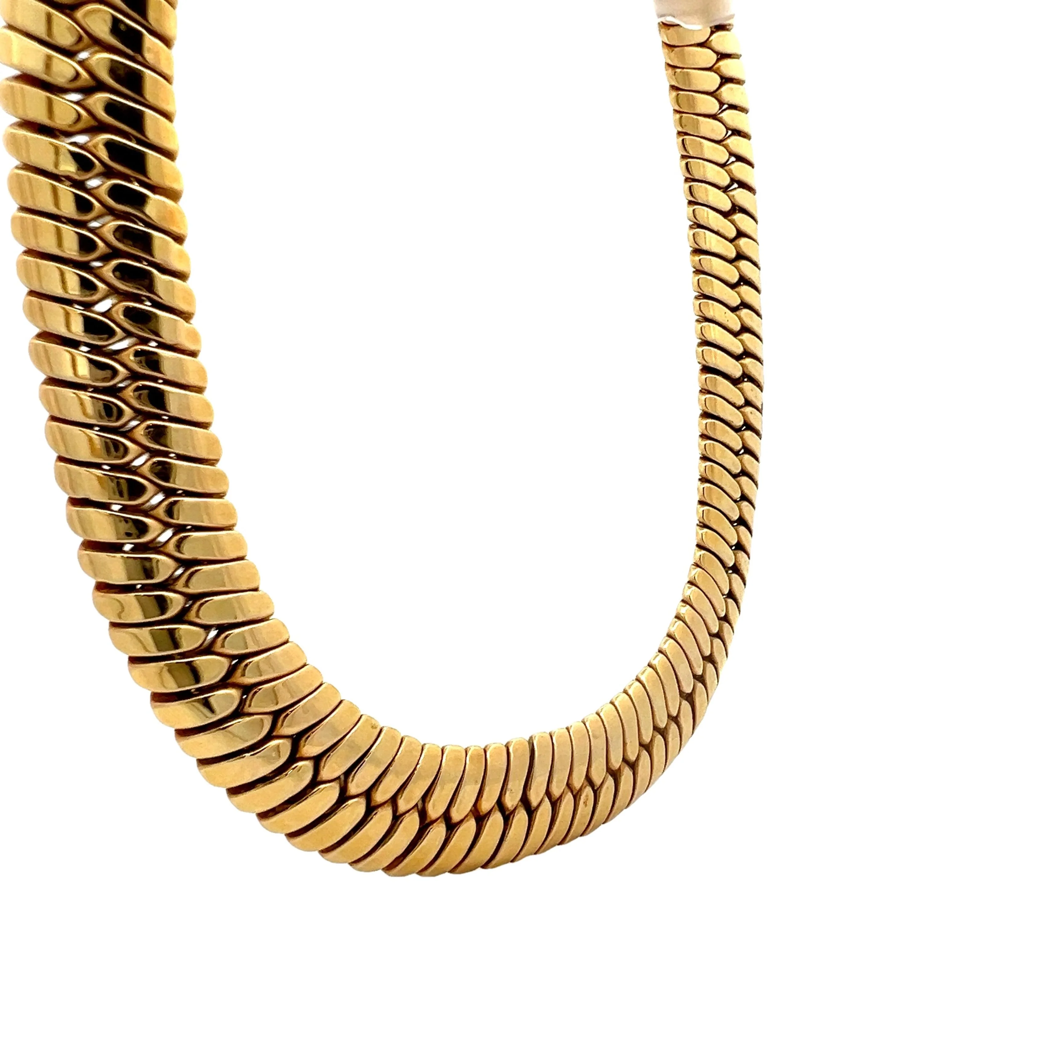 1980s Collar Necklace in 18k Yellow Gold - Image 3