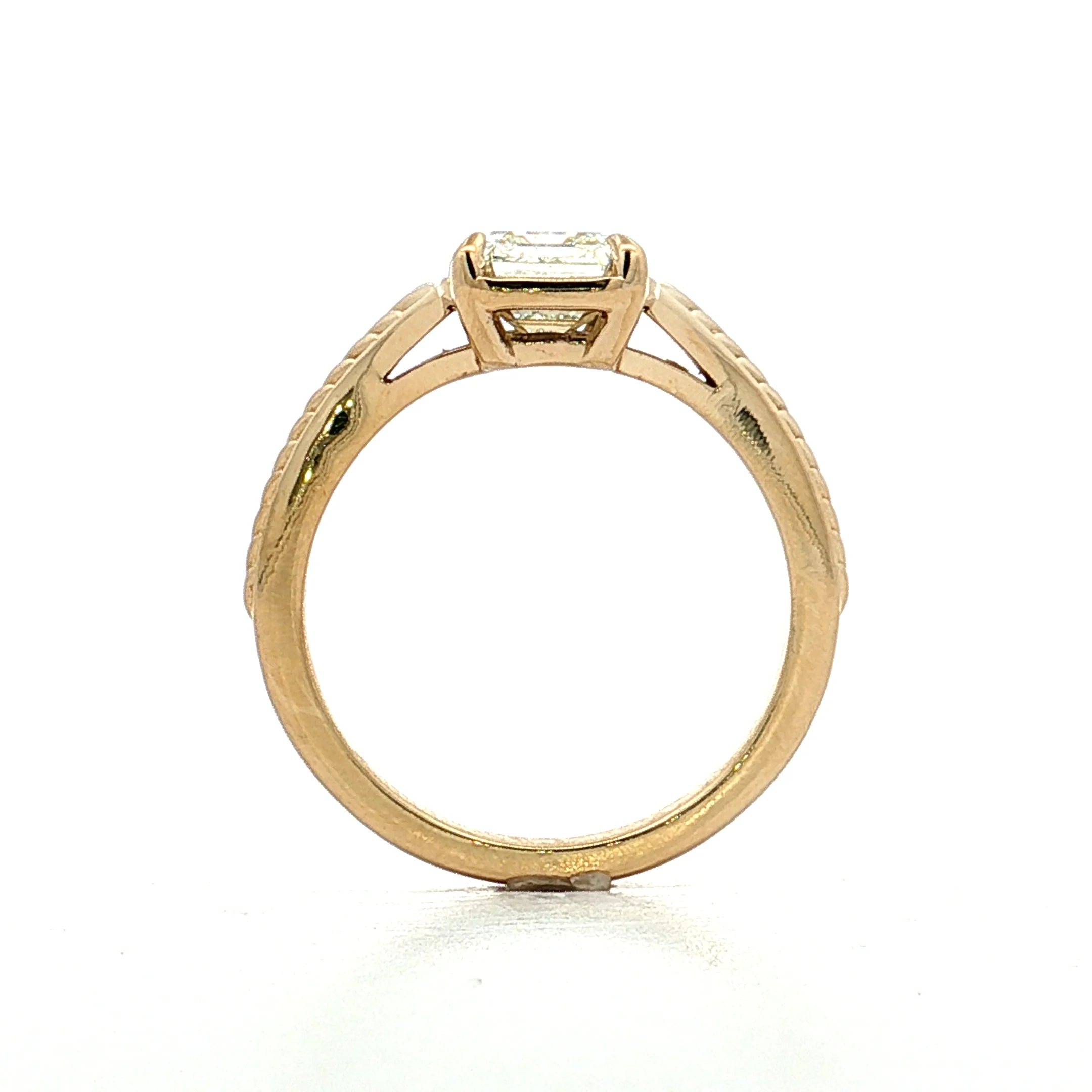 2.01 GIA Emerald Cut Diamond Engagement Ring 14k - Image 4