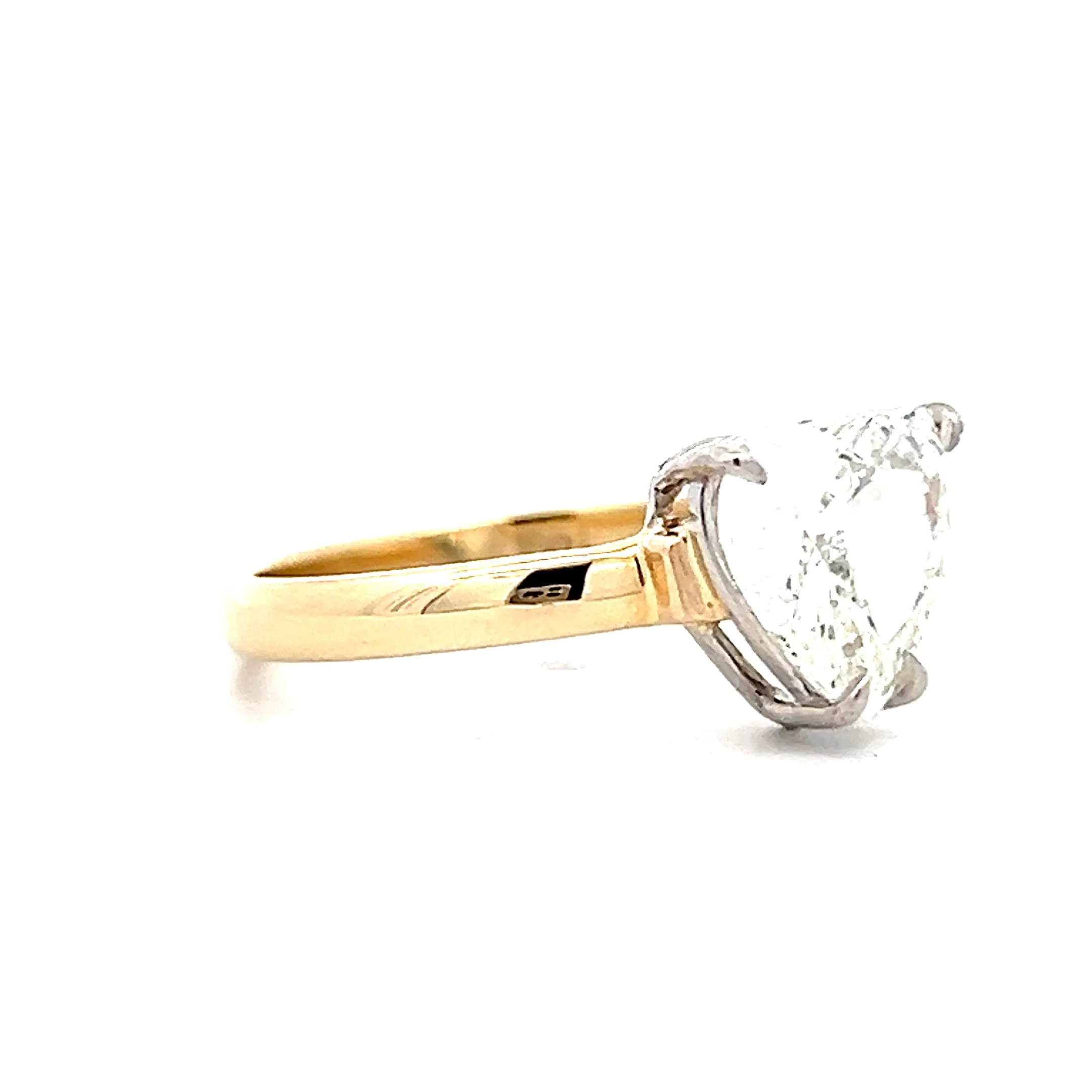 2.01 Heart Shaped Diamond Engagement Ring in 14k - Image 3