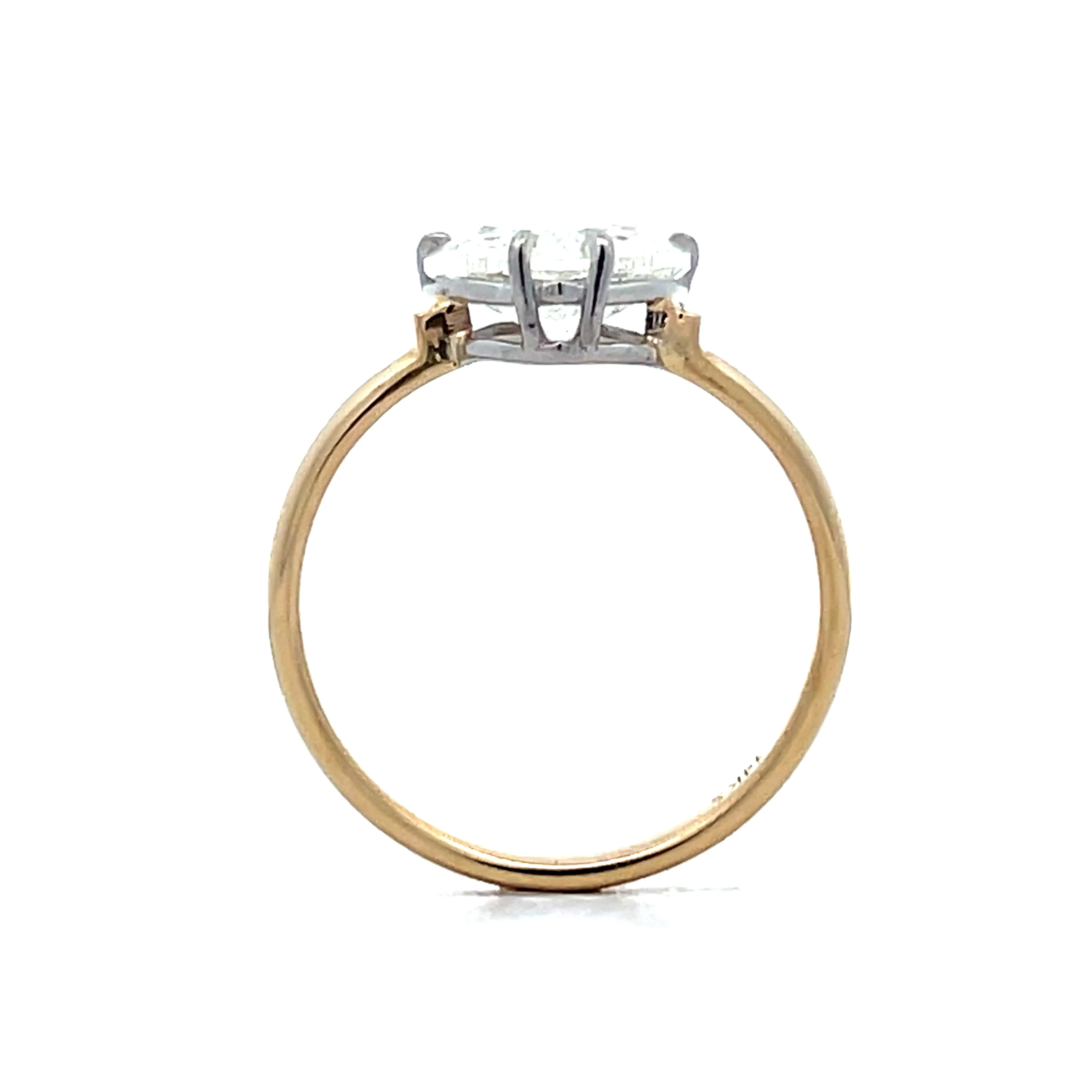 2.01 Heart Shaped Diamond Engagement Ring in 14k - Image 4