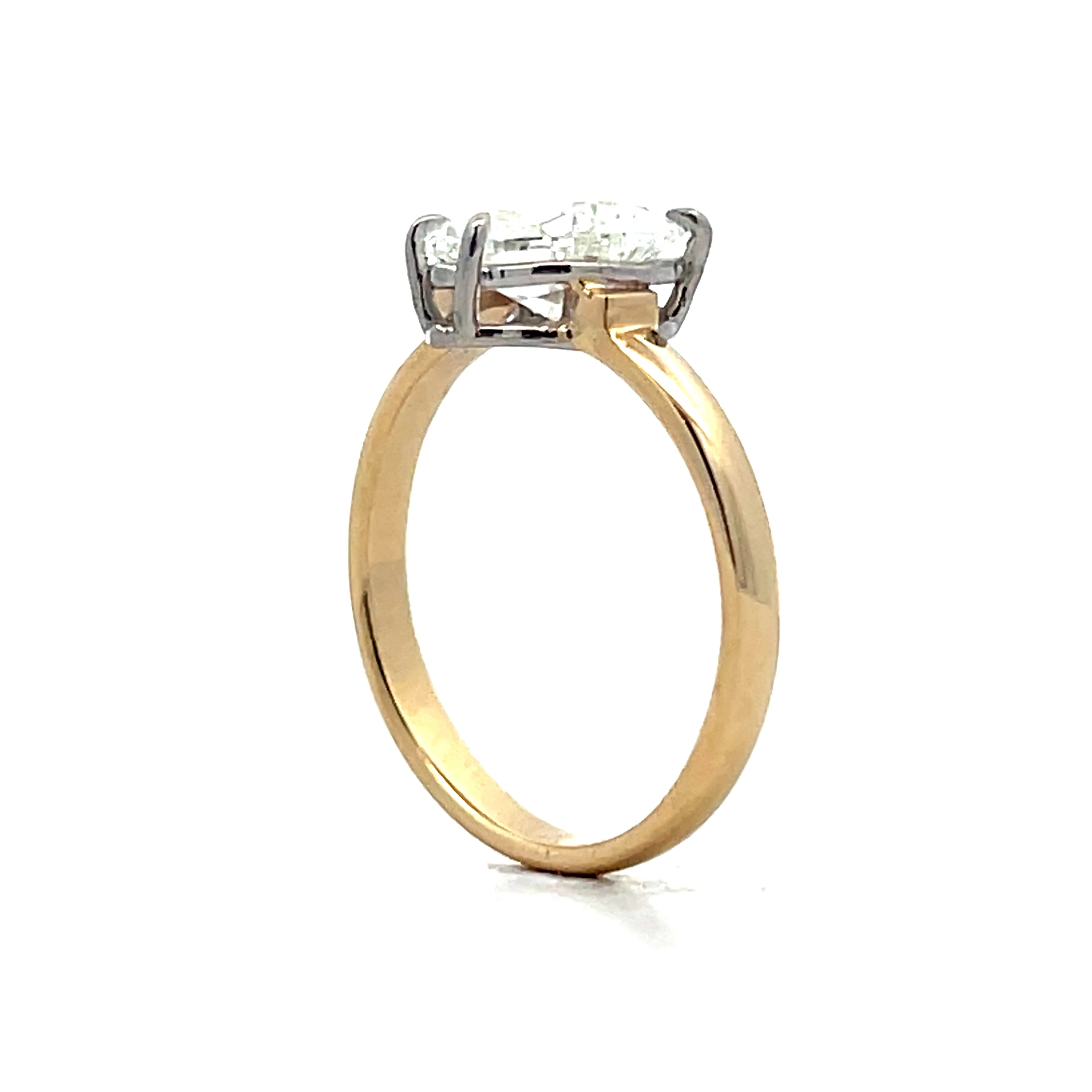 2.01 Heart Shaped Diamond Engagement Ring in 14k - Image 5