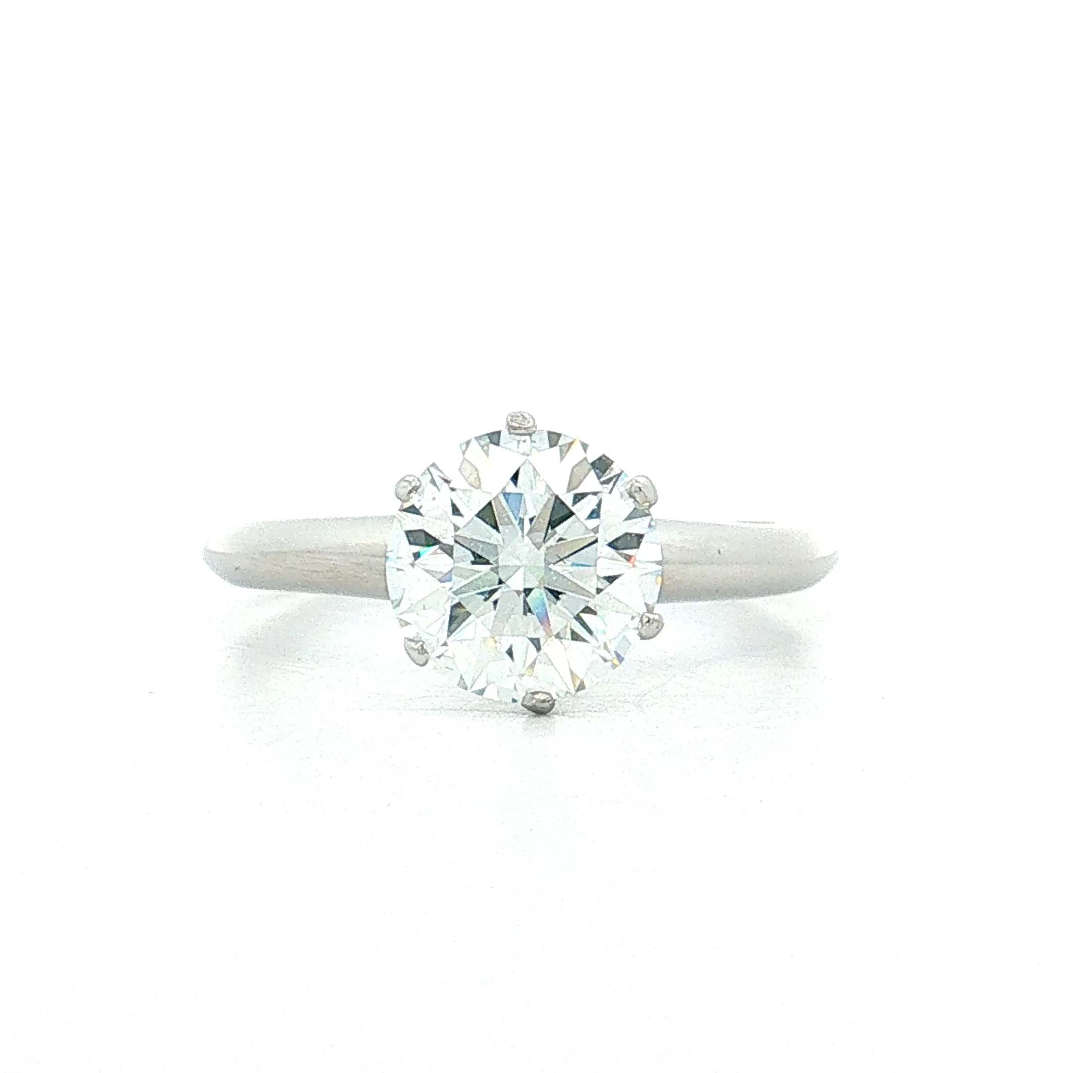 2.02 Tiffany & Co Diamond Engagement Ring Platinum