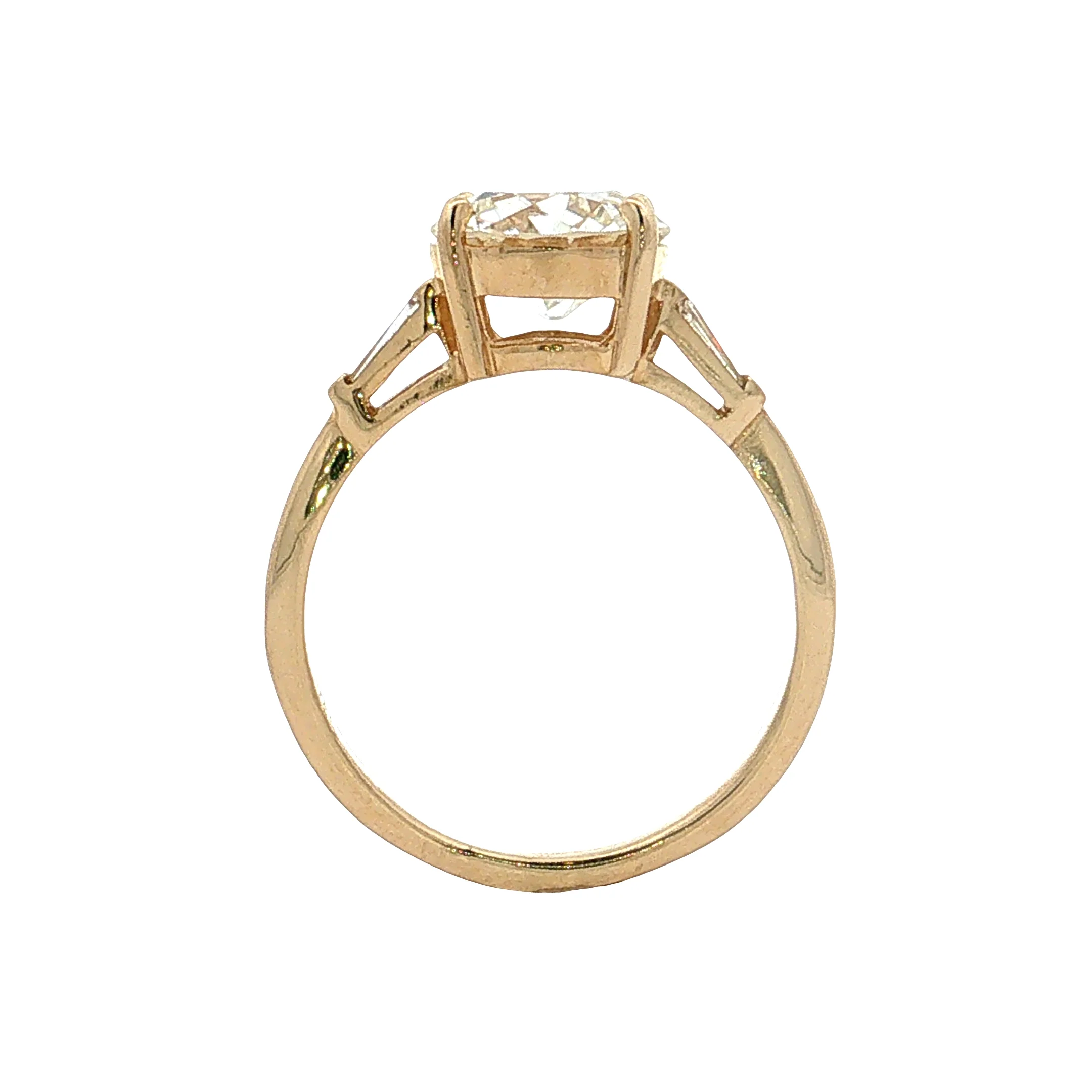 2.04 GIA Old European Diamond Engagement Ring 14k - Image 4