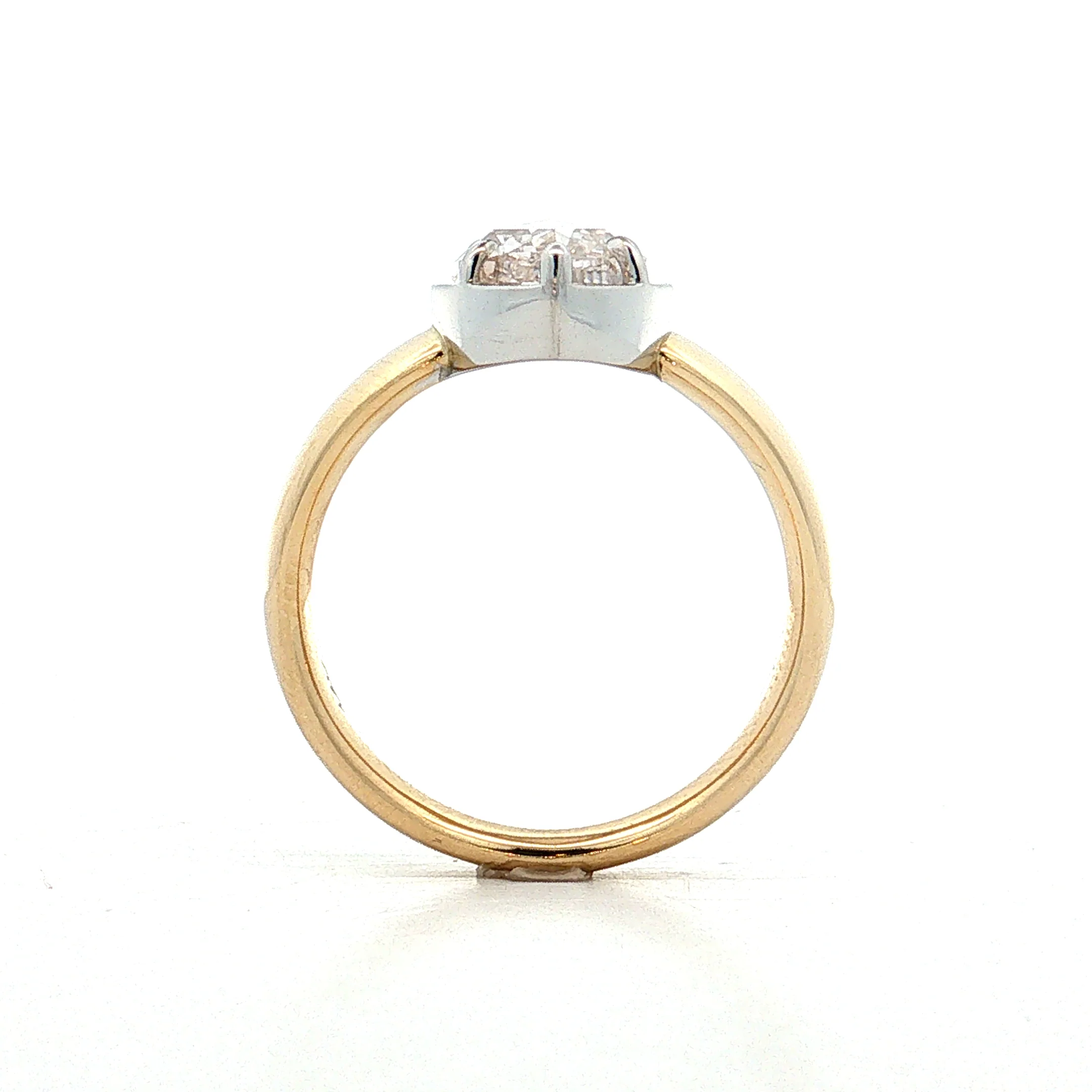 2.13 Marquise Rose Cut Diamond Ring 14k - Image 4