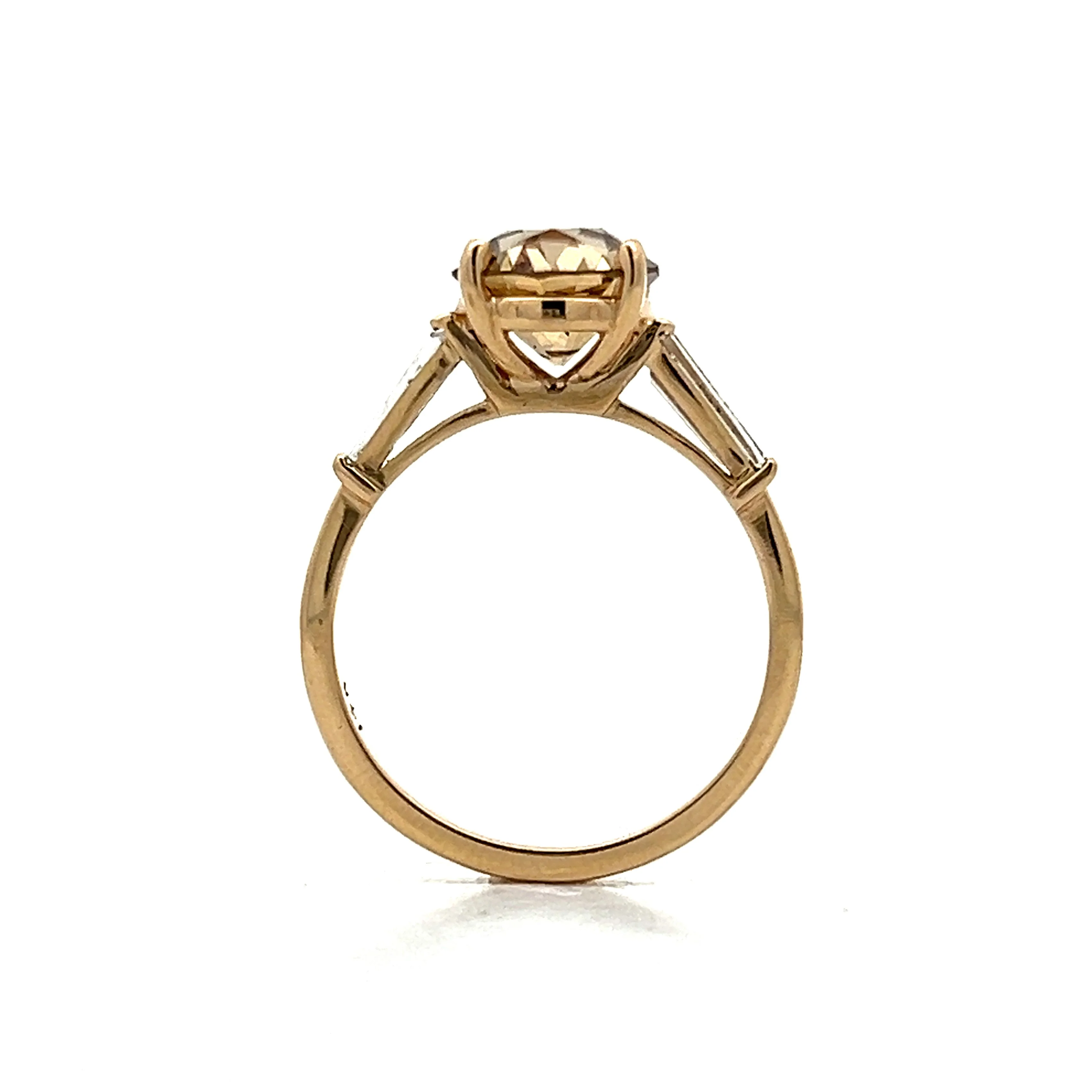 2.22 Old European Fancy Brown Diamond in 14k - Image 4