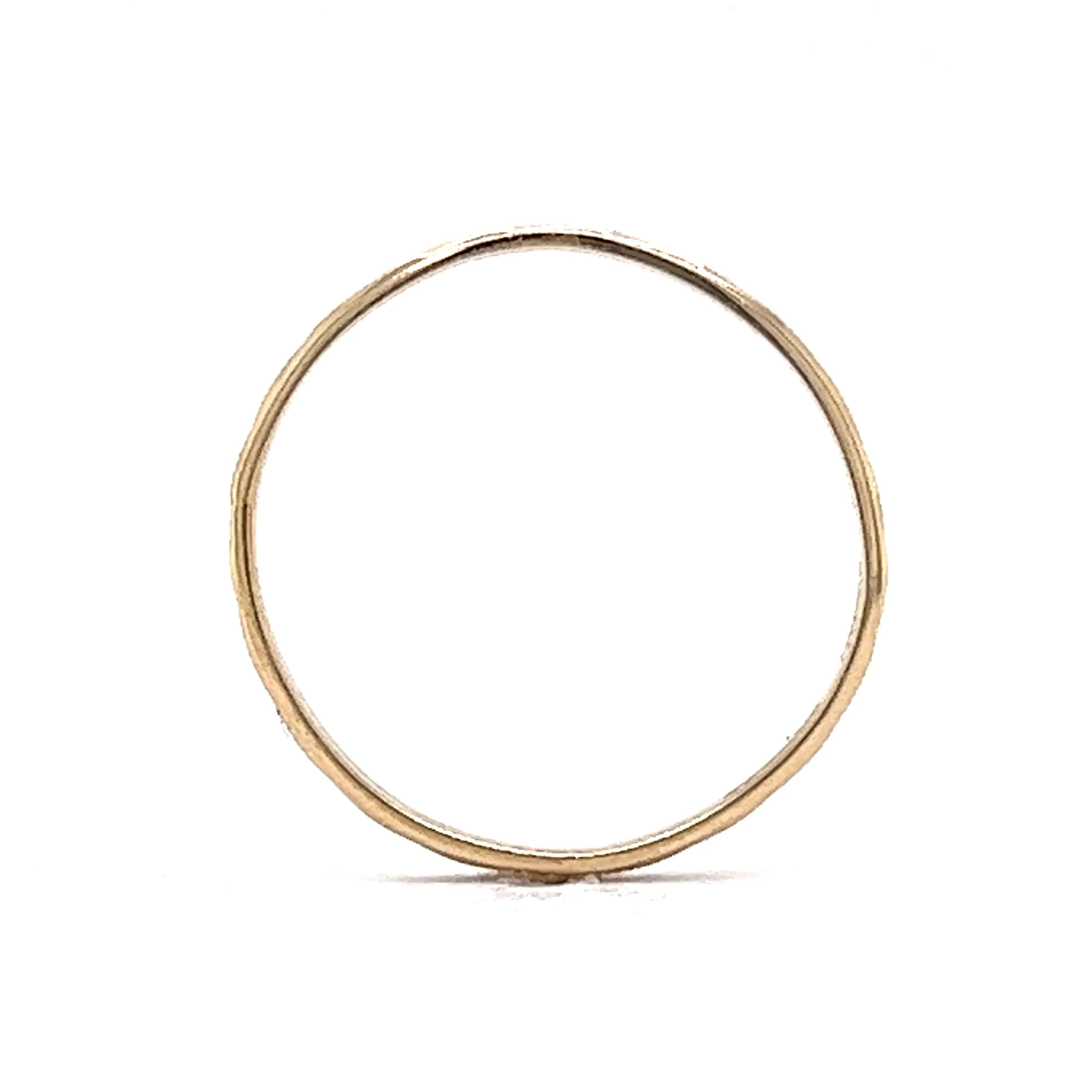 2.24mm Art Deco Chevron Wedding Band in 14k Yellow Gold - Image 4