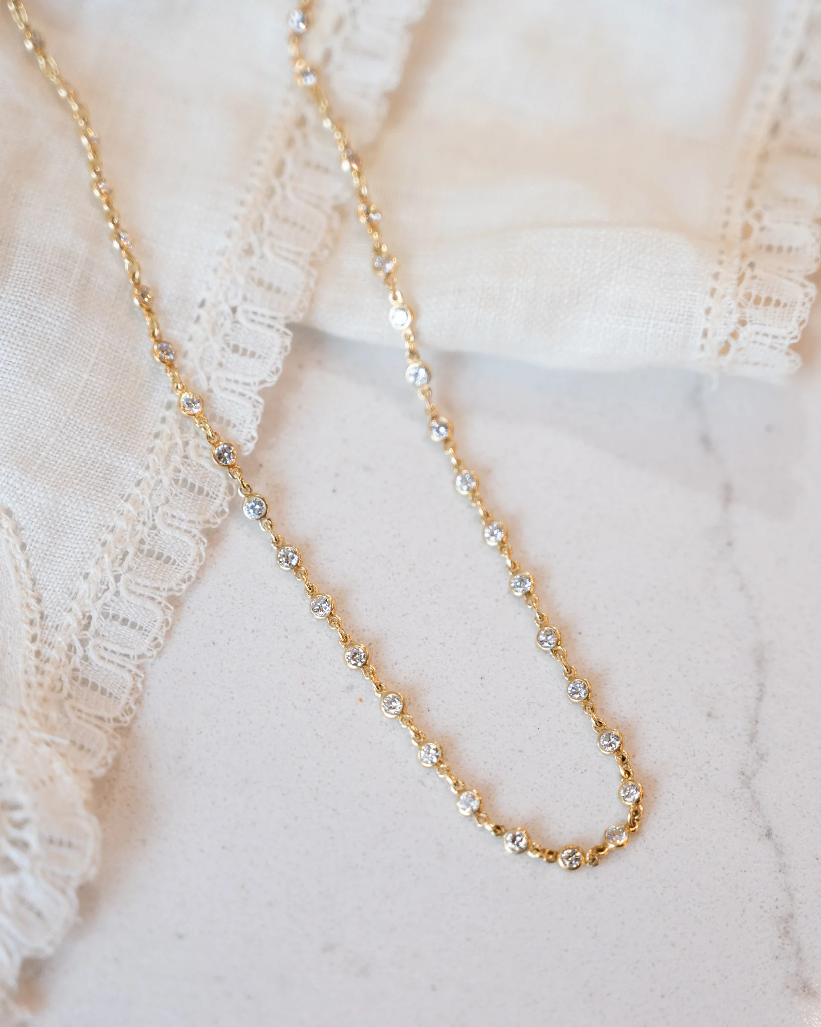 2.25 Diamonds by the Yard Necklace in 18k - Image 5