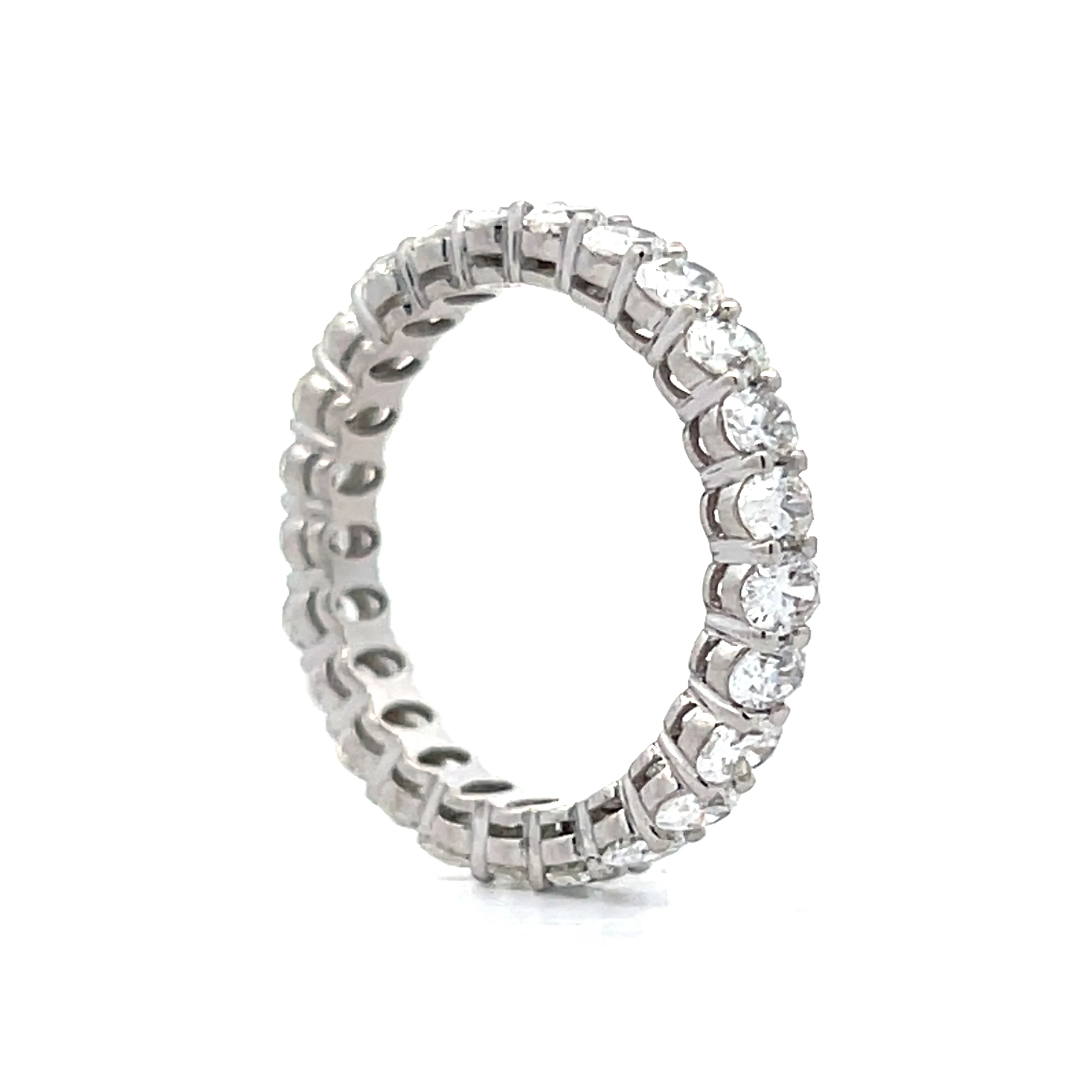 2.25 Oval Cut Diamond Eternity Band in 18k - Image 5