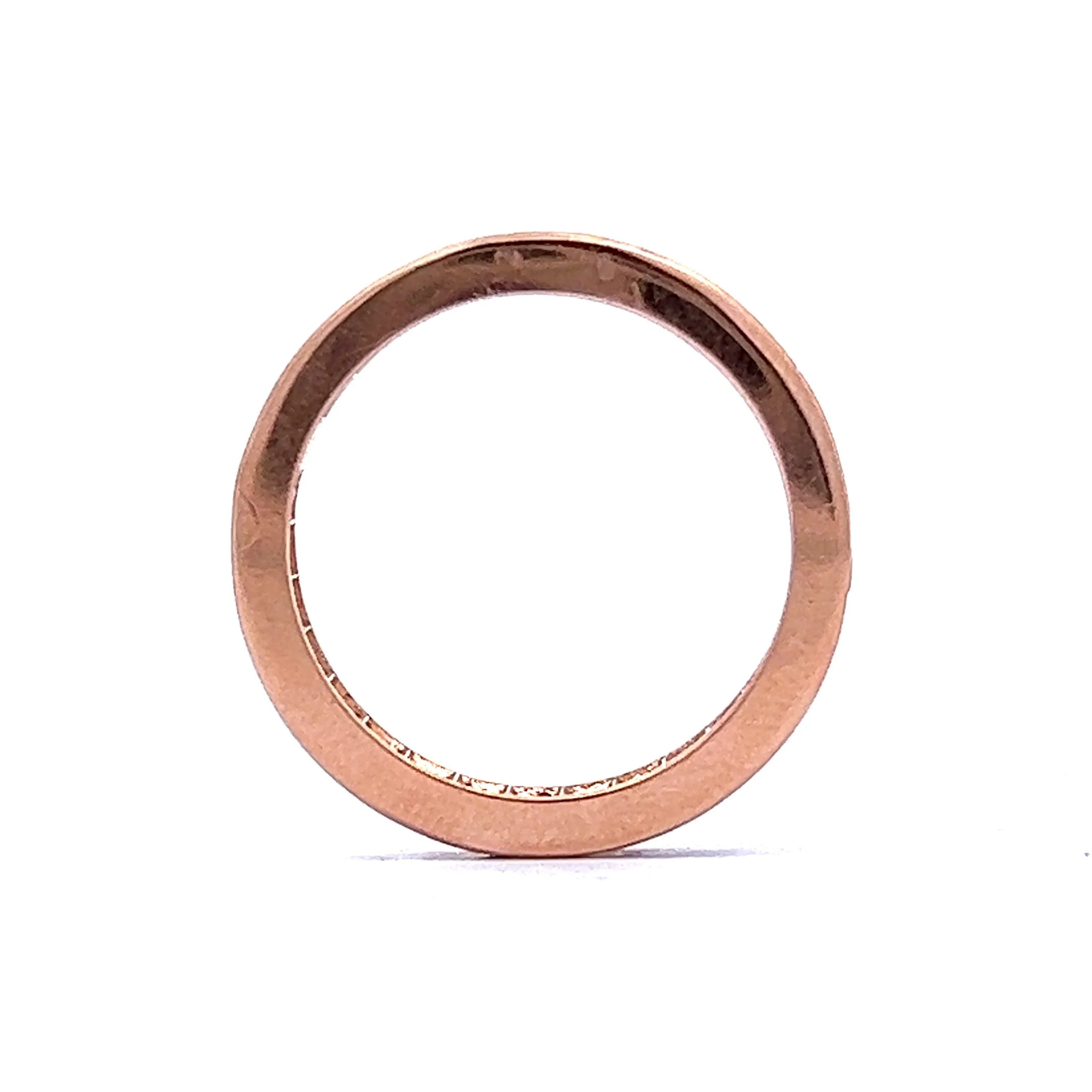 2.25 Purple Sapphire Eternity Wedding Band in 14k Rose Gold - Image 4