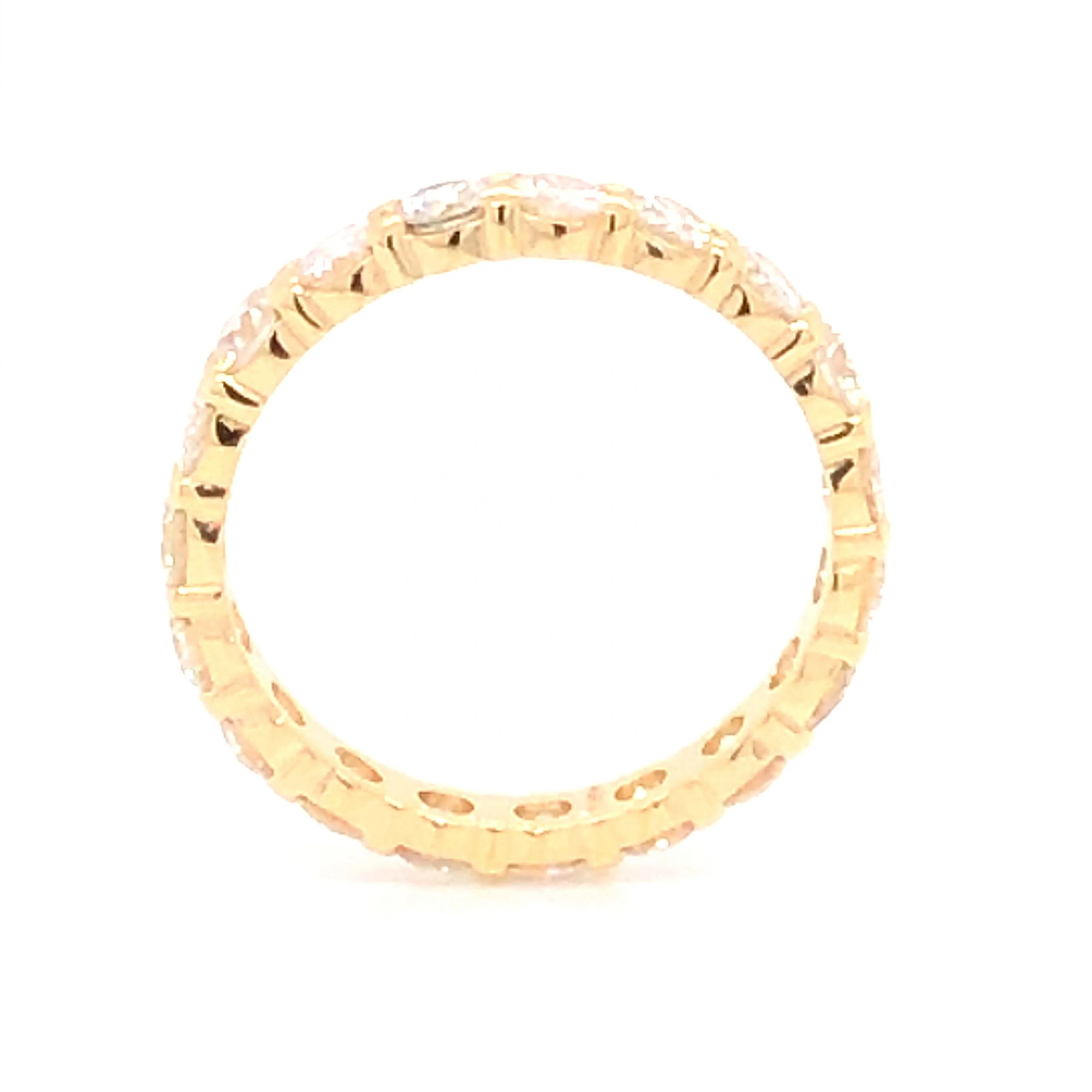 2.28 Diamond Eternity Wedding Band in 14k Yellow Gold - Image 2