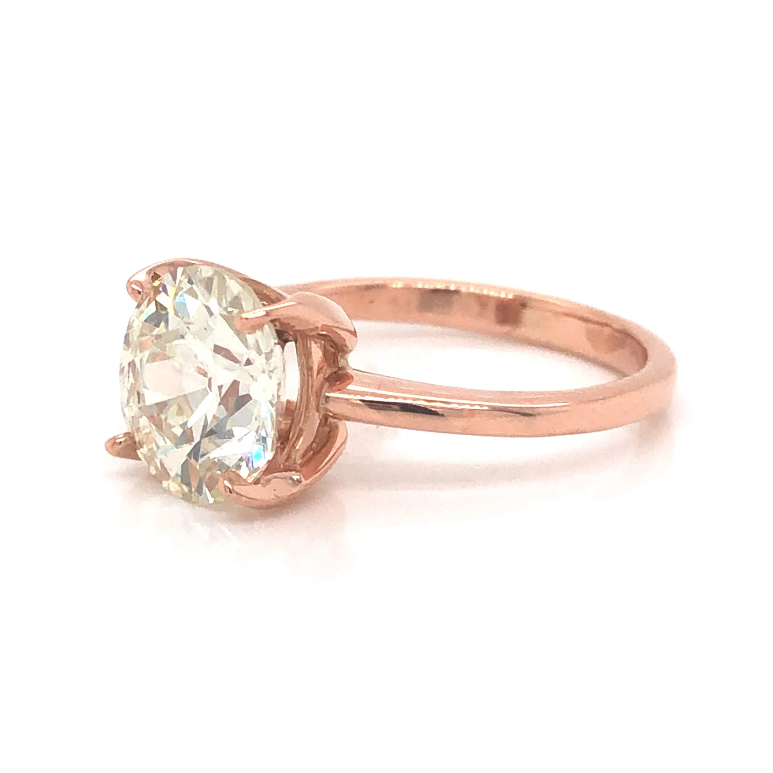 2.28 GIA Solitaire Diamond Engagement Ring in 14k Rose Gold - Image 2