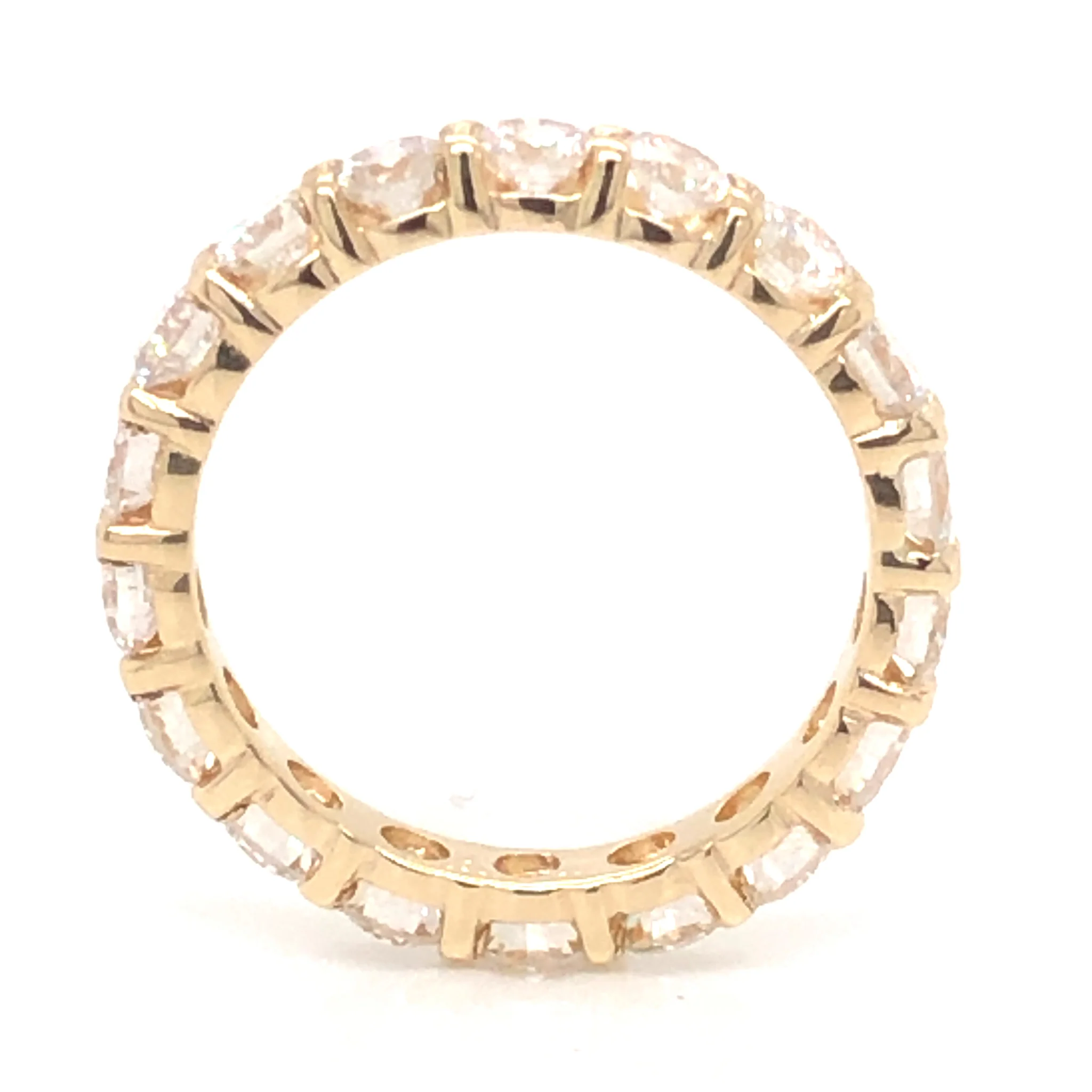 2.34 Diamond Eternity Wedding Band in 14k Yellow Gold - Image 3