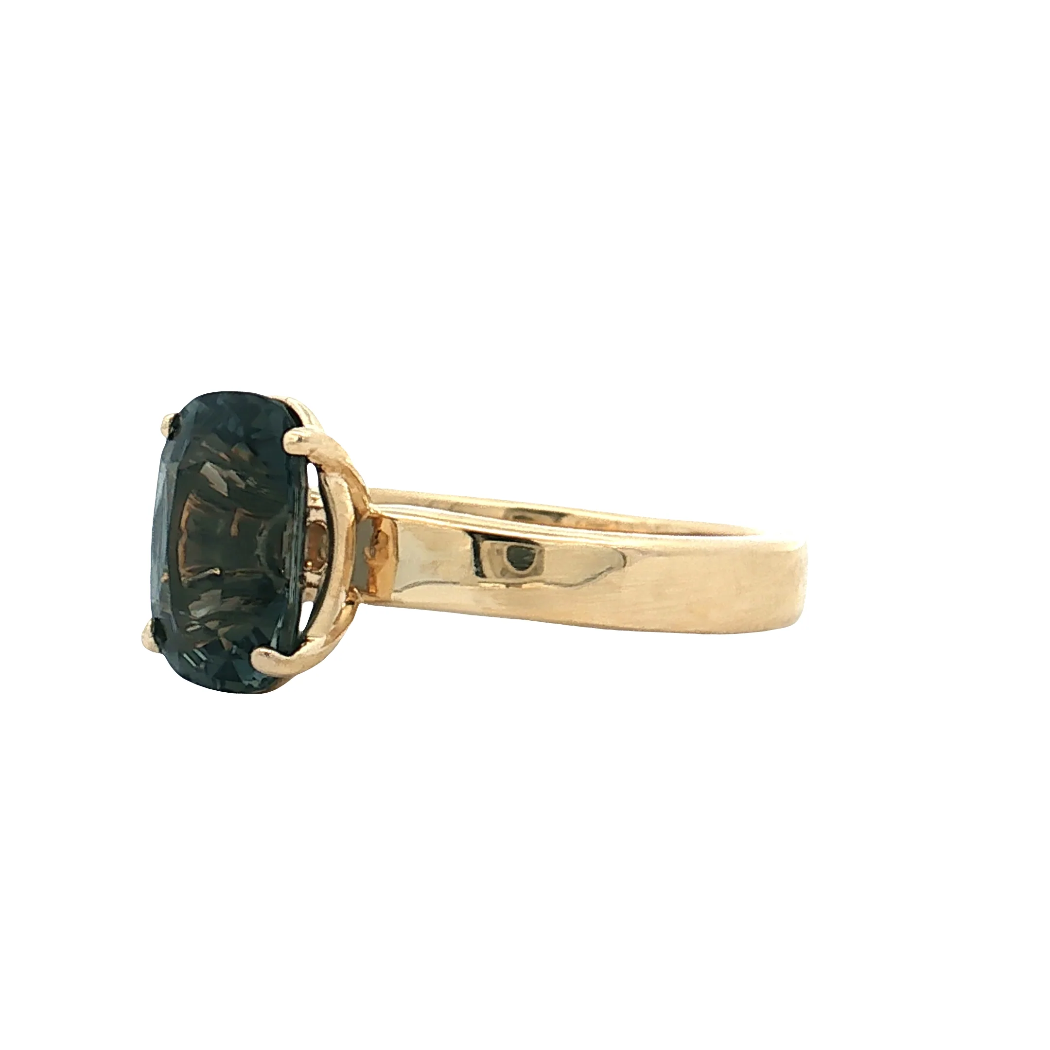 2.35 Cushion Cut Spinel Engagement Ring 14k Yellow Gold - Image 2