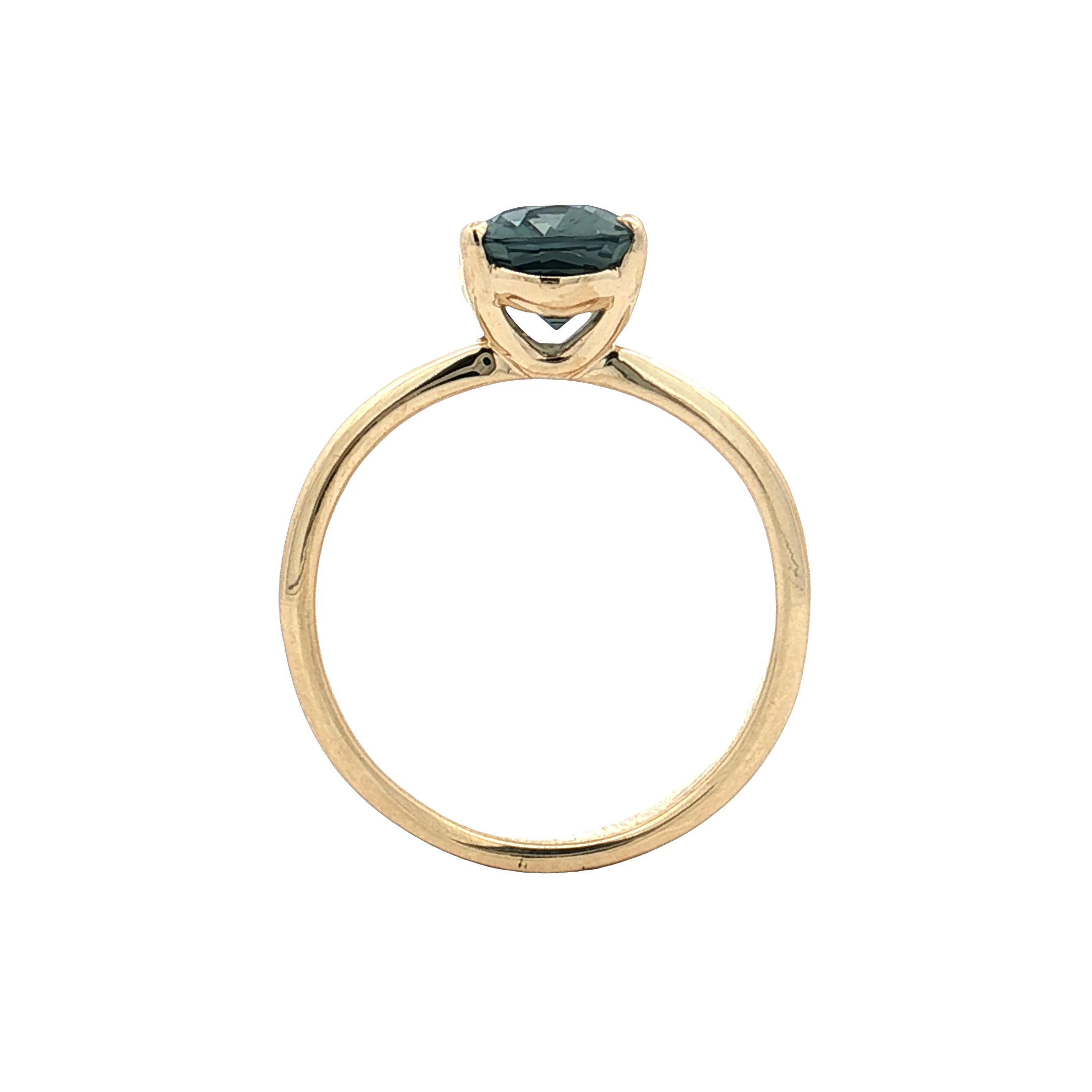 2.35 Cushion Cut Spinel Engagement Ring 14k Yellow Gold - Image 4