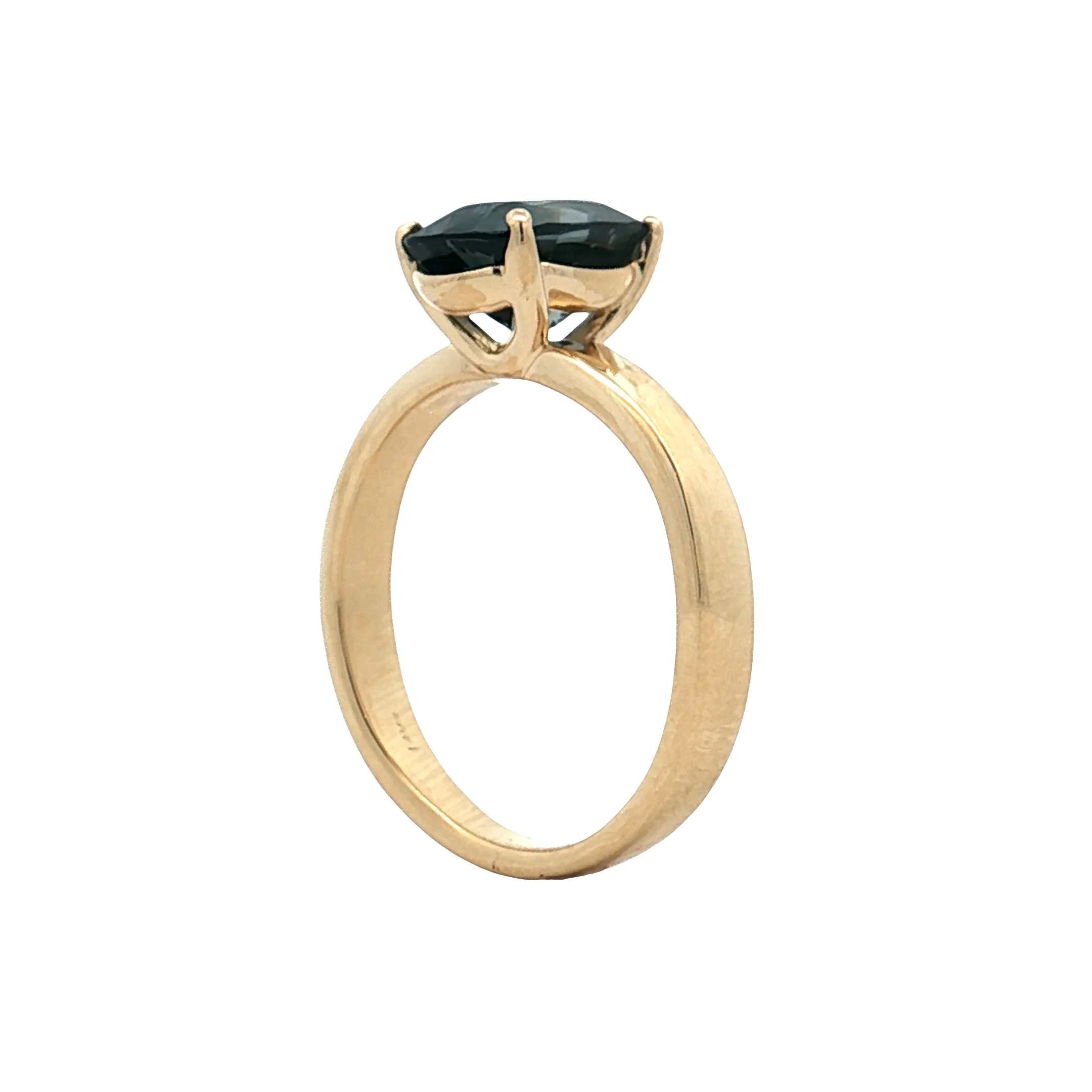 2.35 Cushion Cut Spinel Engagement Ring 14k Yellow Gold - Image 5
