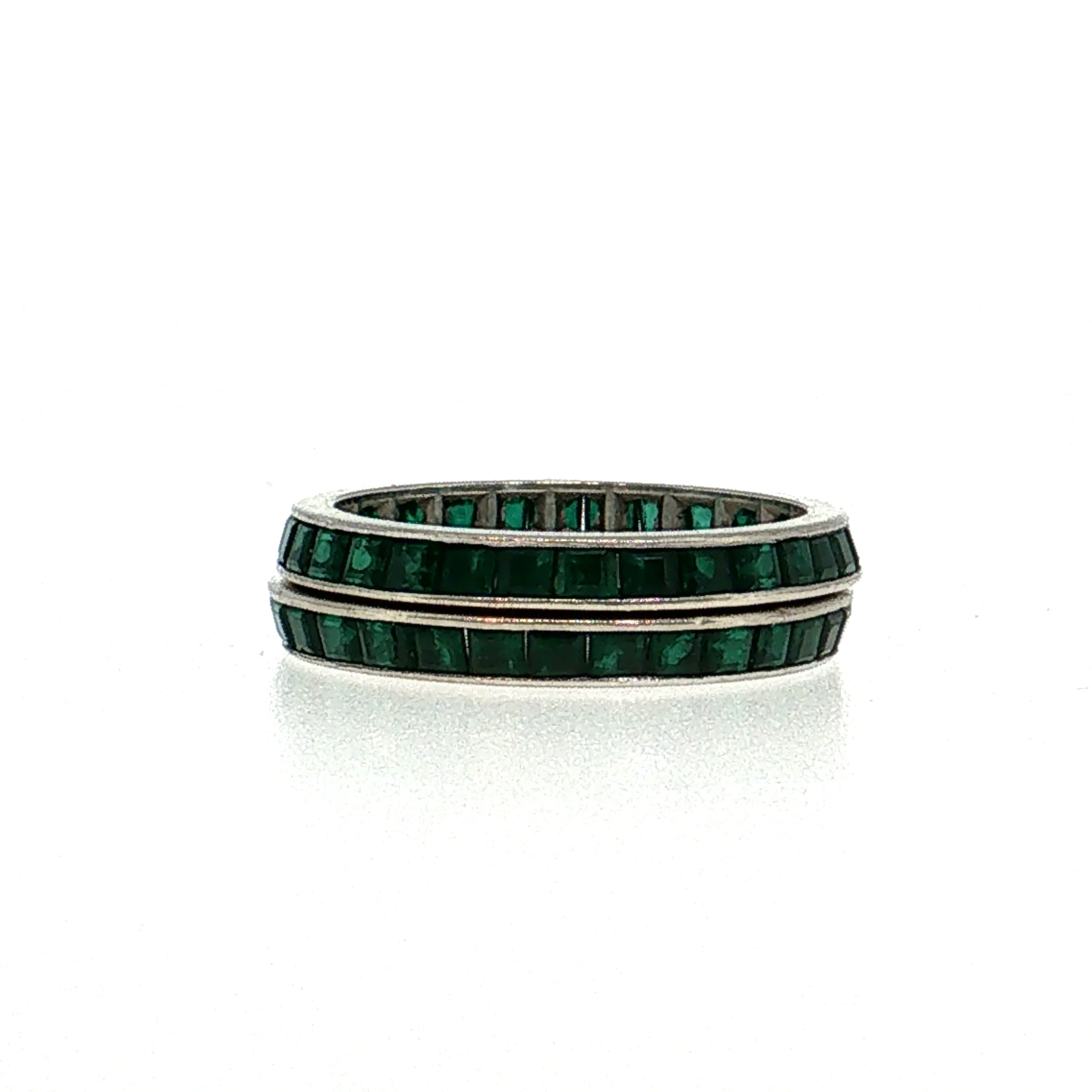 2.40 Emerald Eternity Band Platinum