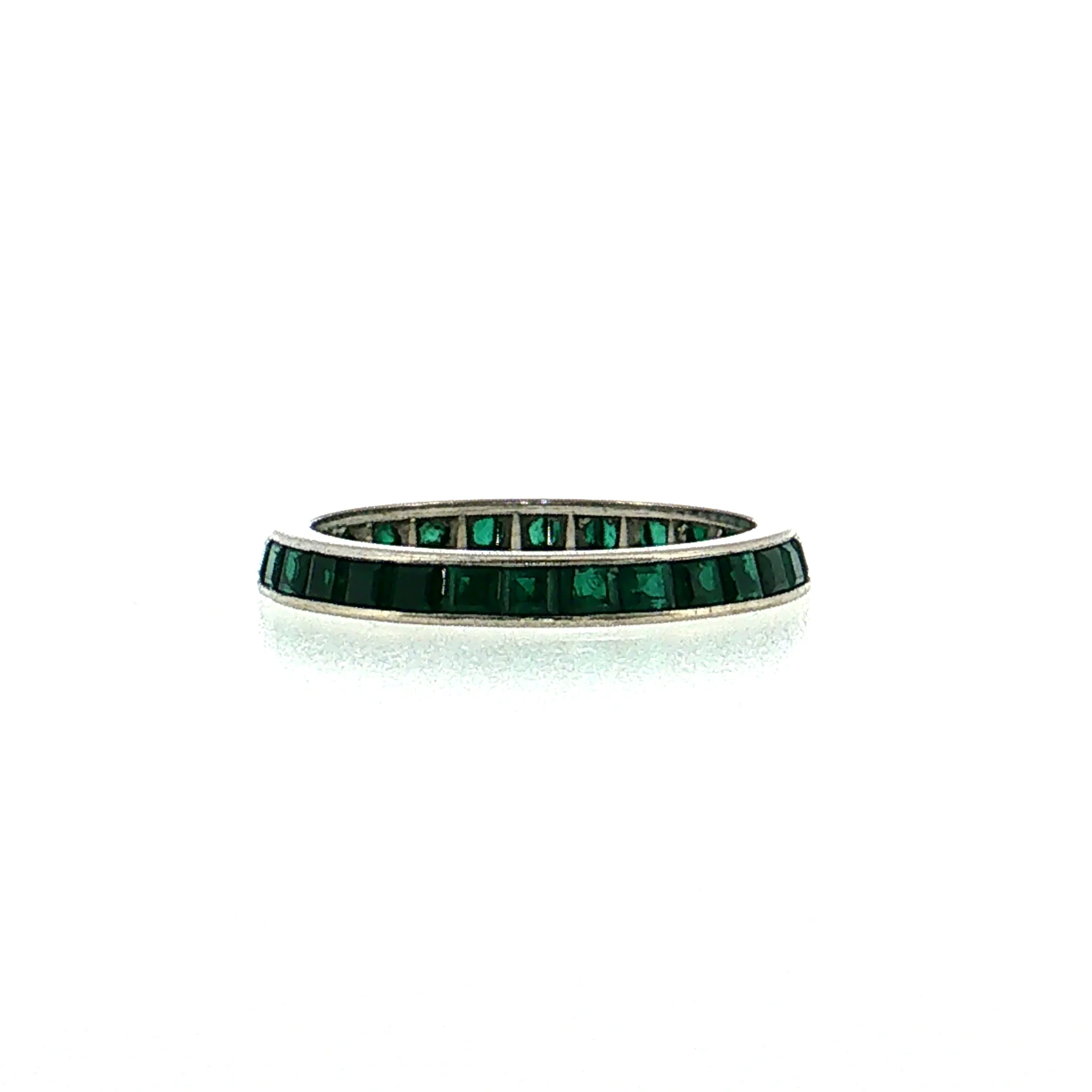 2.40 Emerald Eternity Band Platinum - Image 2