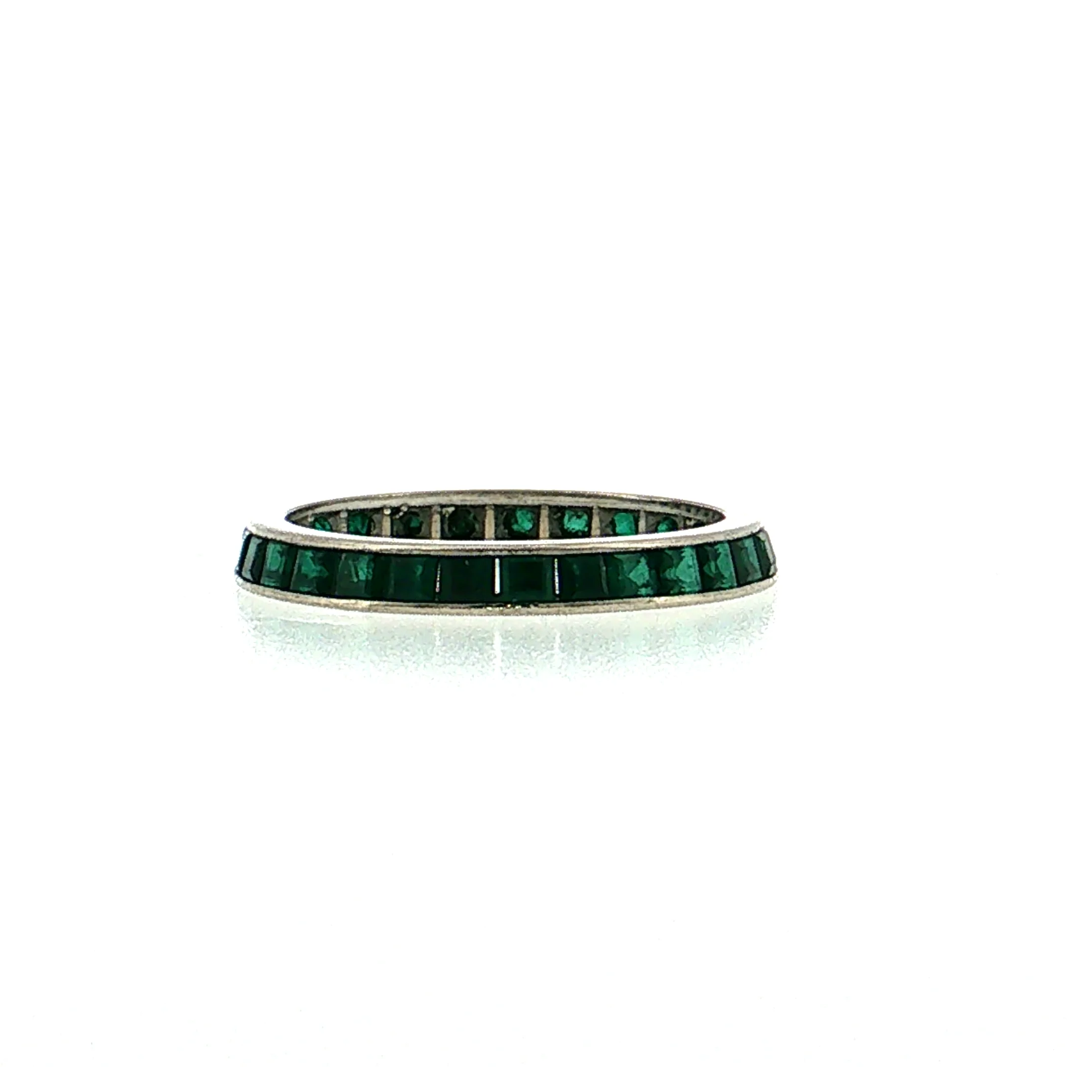 2.40 Emerald Eternity Band Platinum - Image 3