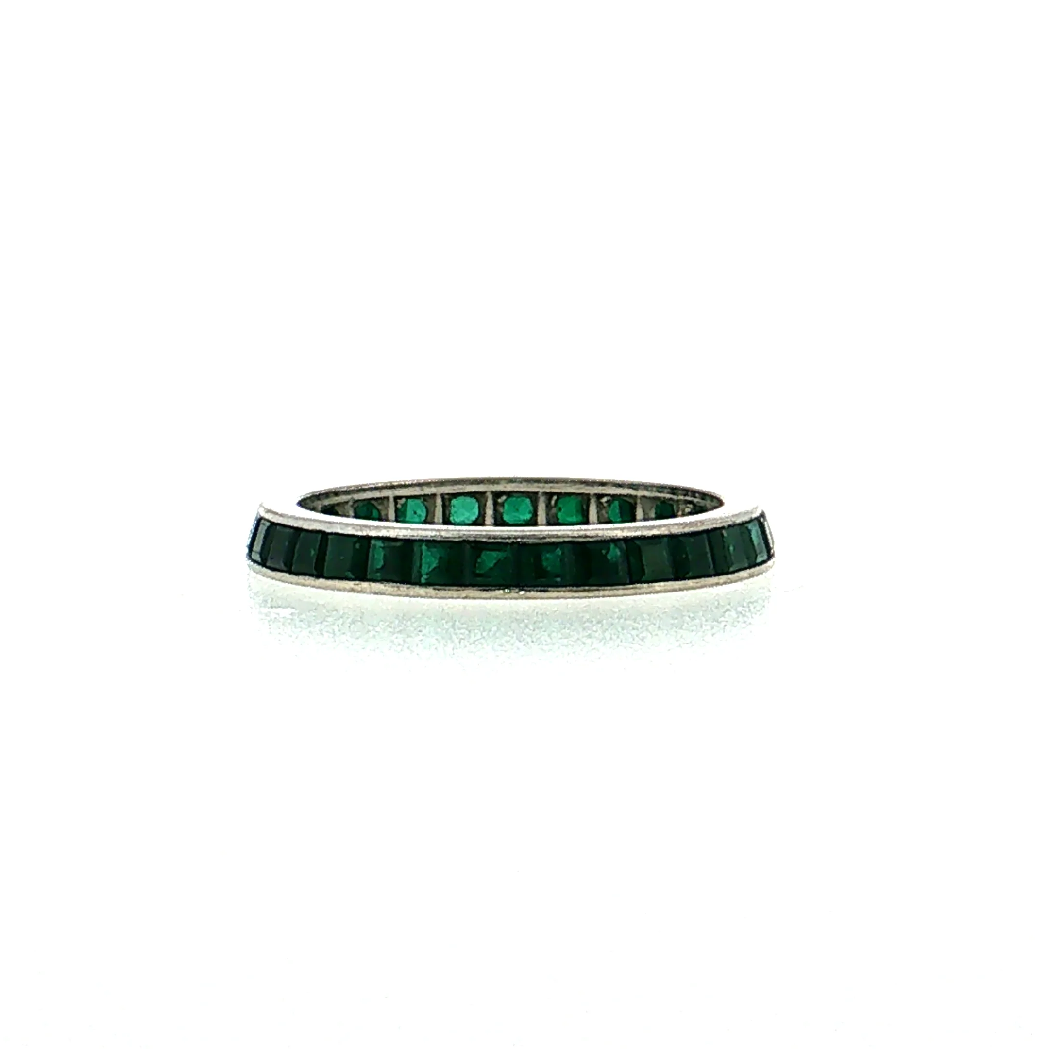 2.40 Emerald Eternity Band Platinum - Image 4