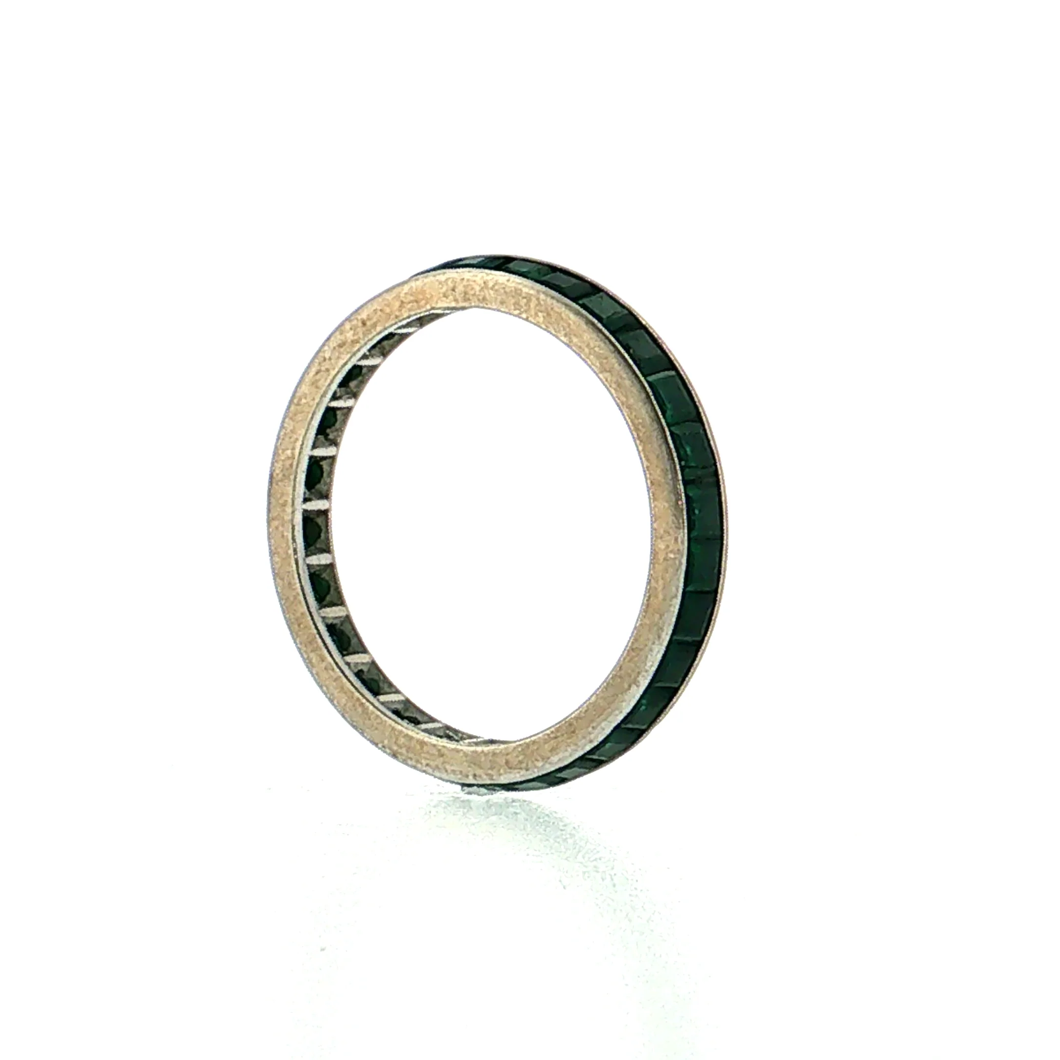 2.40 Emerald Eternity Band Platinum - Image 6