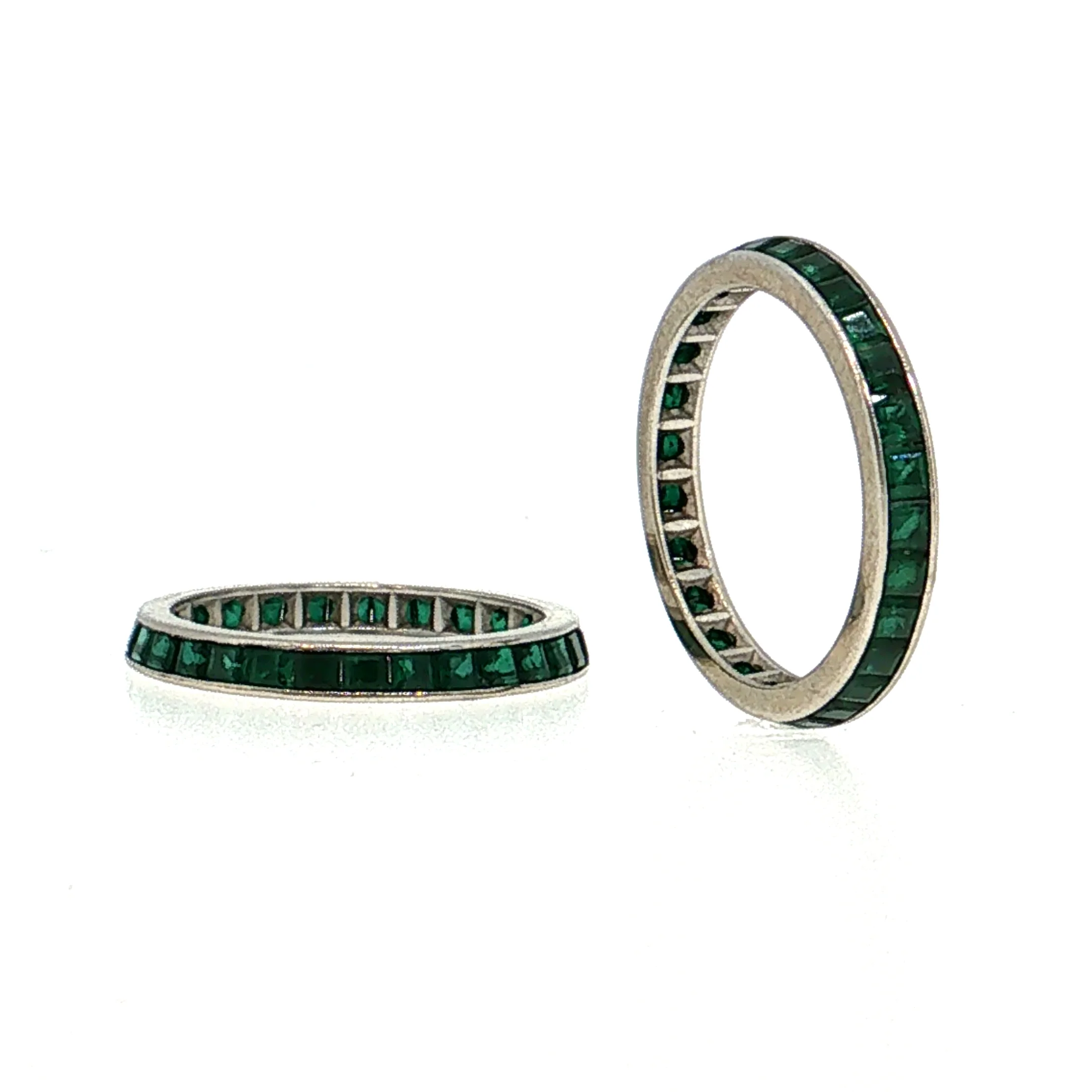 2.40 Emerald Eternity Band Platinum - Image 7