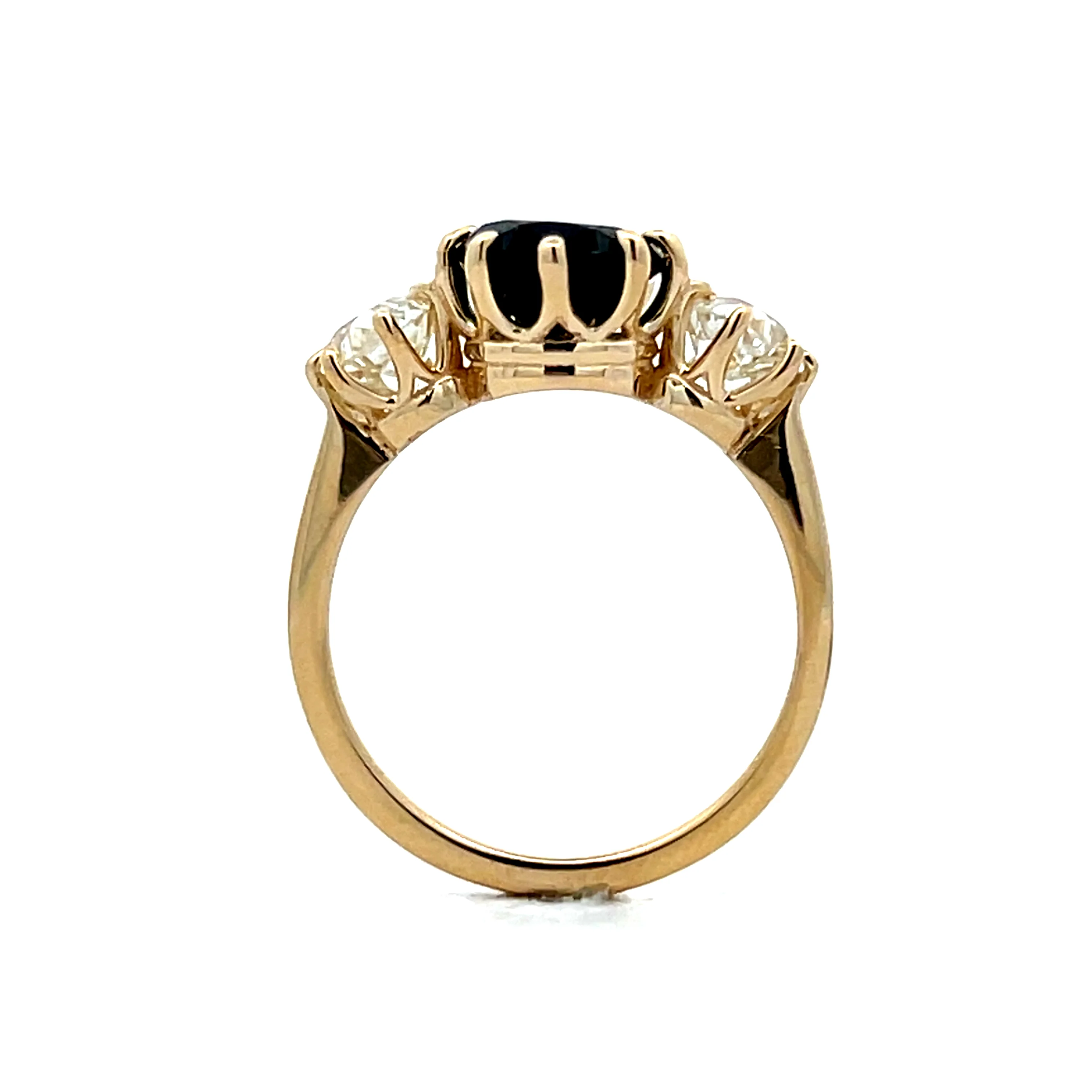 2.40 Tourmaline Three Stone Engagement Ring 14k - Image 4