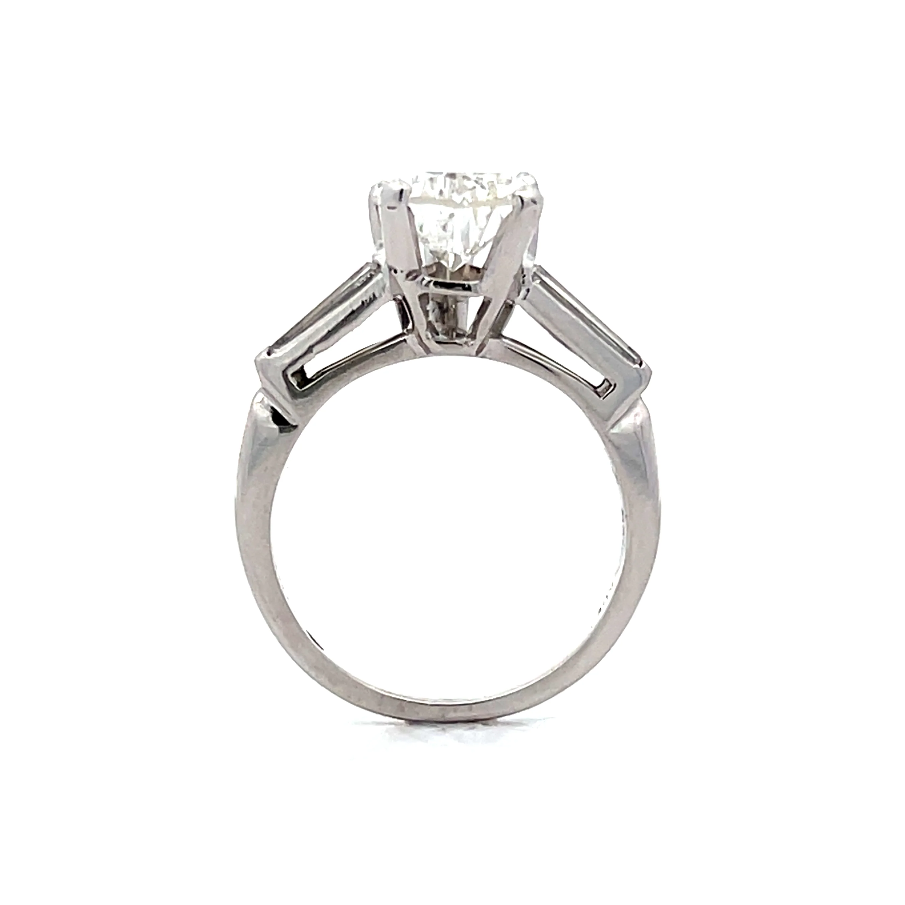 2.46 Pear Cut Diamond Engagement Ring in Platinum - Image 4