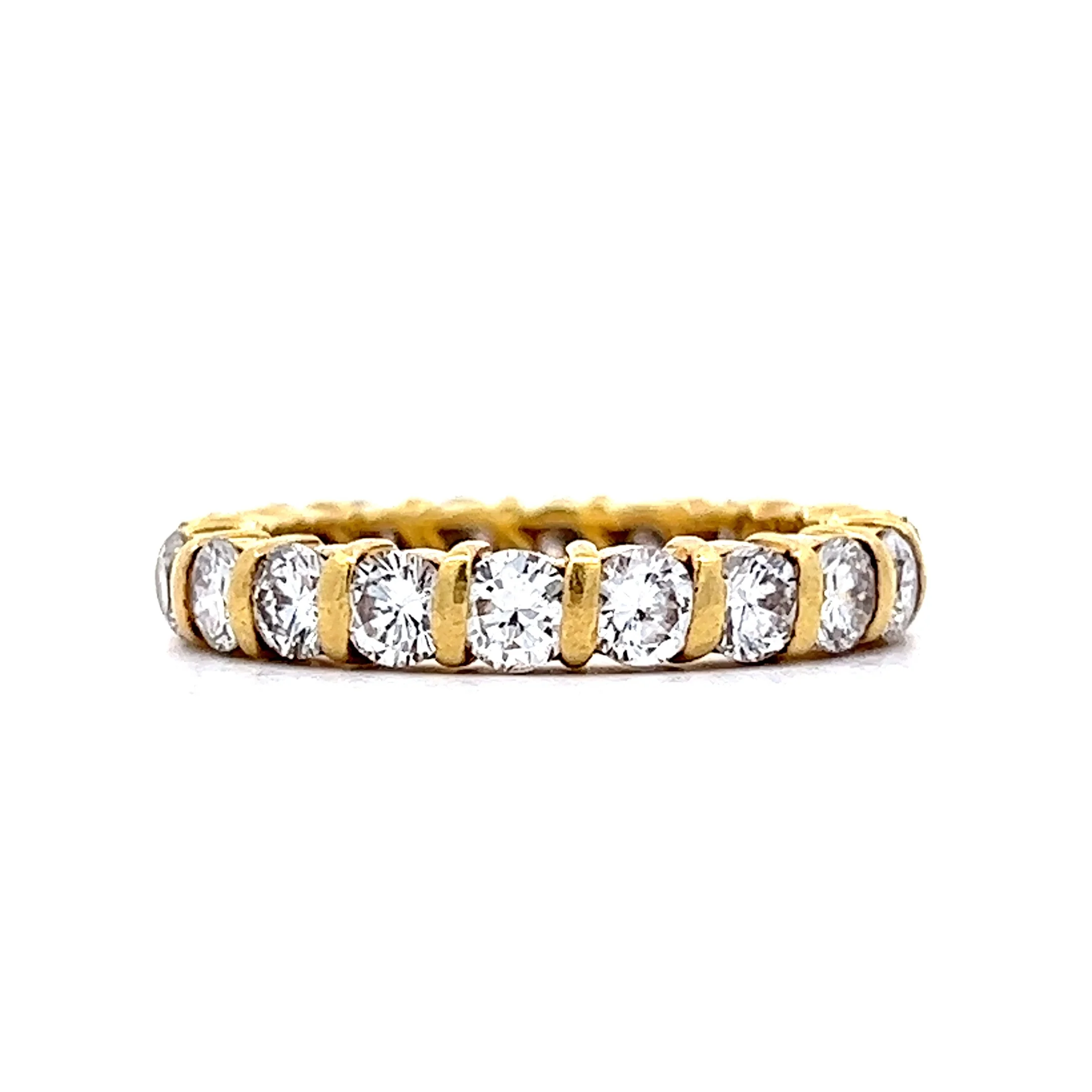 2.60 Diamond Eternity Band in 14k Yellow Gold - Image 2