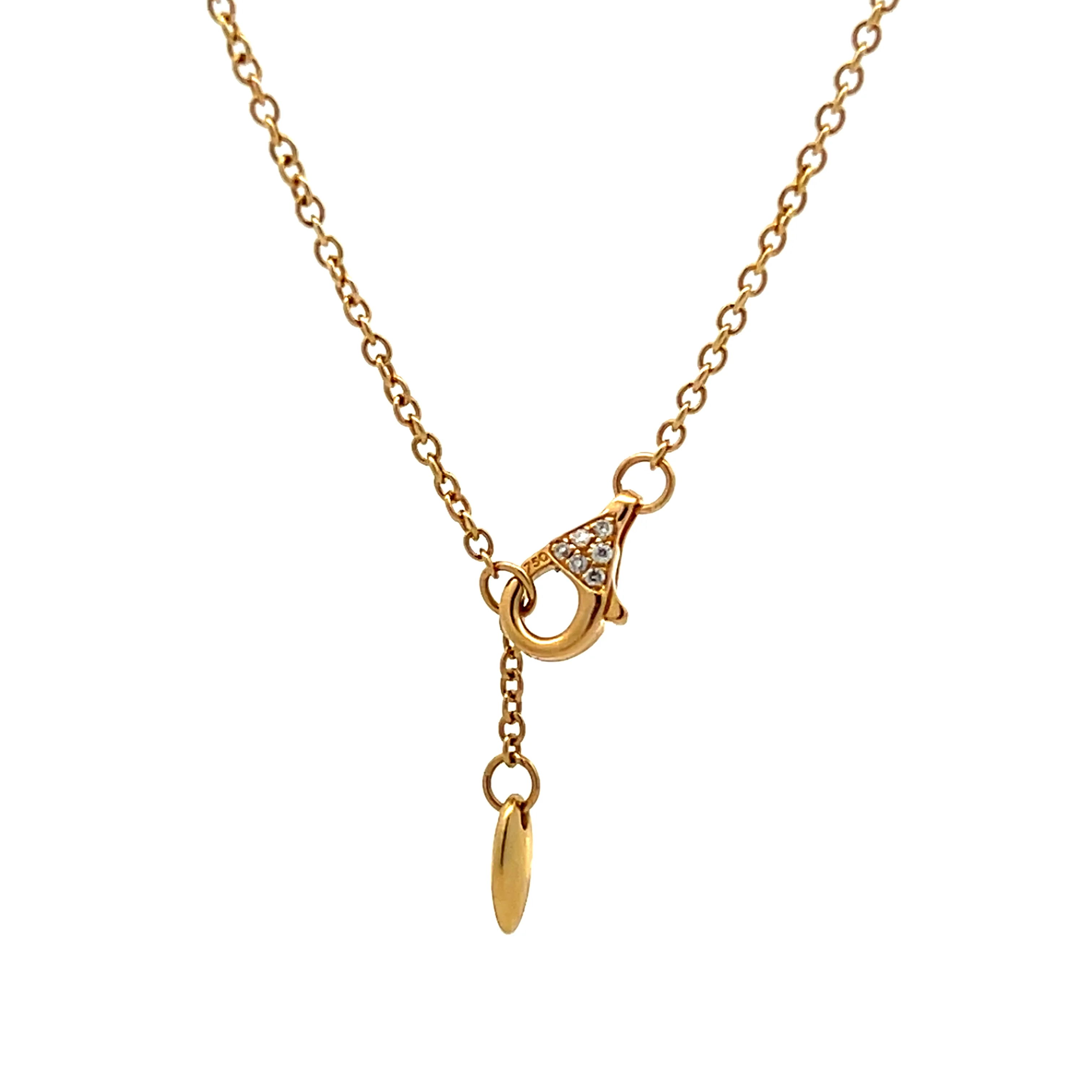2.73 Marquise & Round Diamond Station Necklace 18k - Image 4