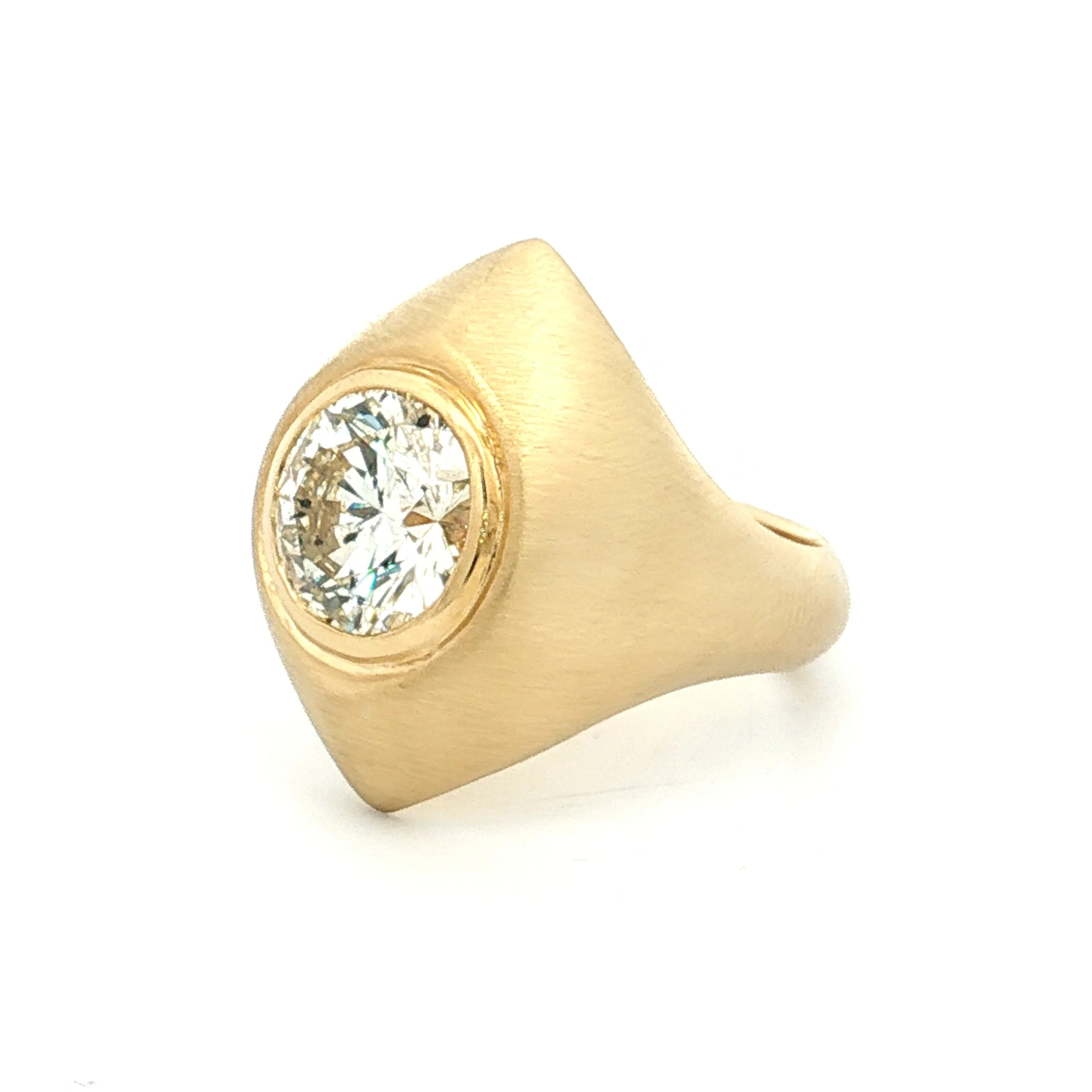 2.74 Round Brilliant Diamond Cocktail Ring 18k - Image 2