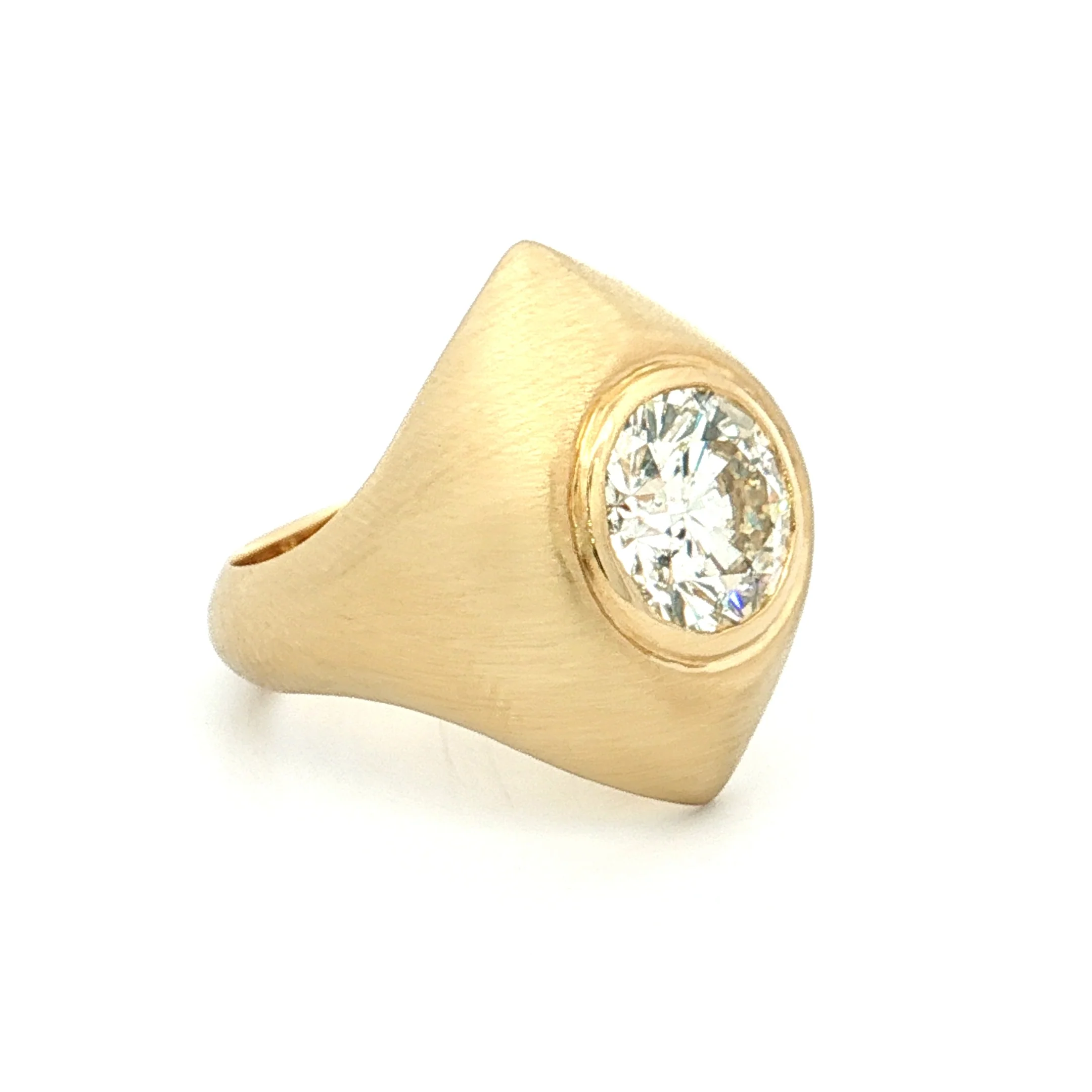 2.74 Round Brilliant Diamond Cocktail Ring 18k - Image 3