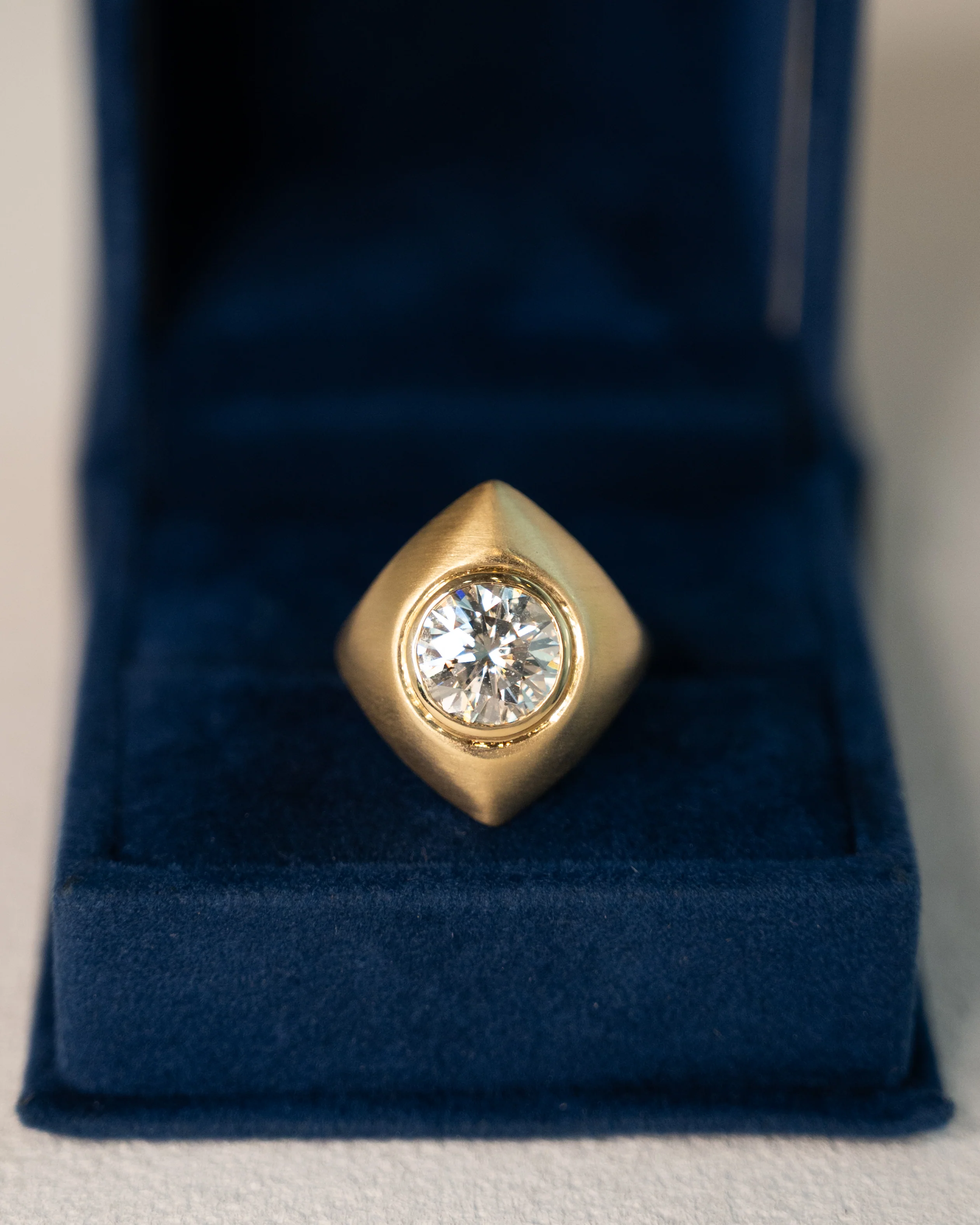 2.74 Round Brilliant Diamond Cocktail Ring 18k - Image 6