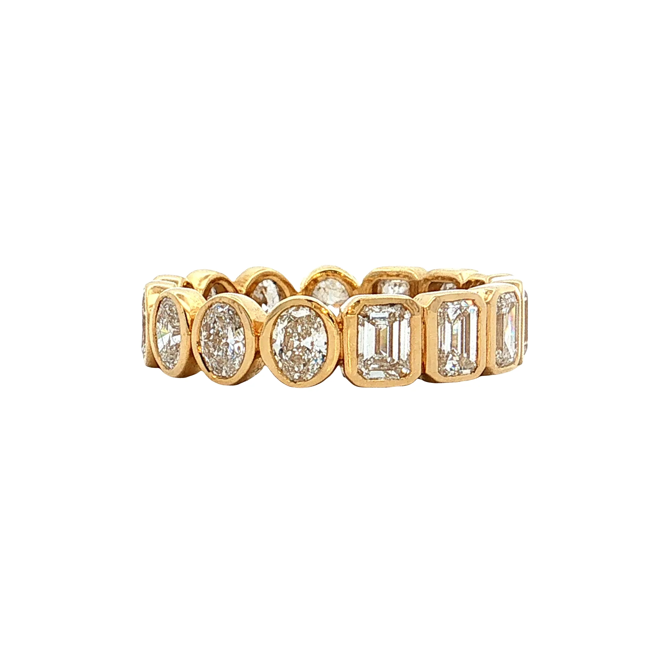 2.75 Mixed Diamond Eternity Wedding Band 18k