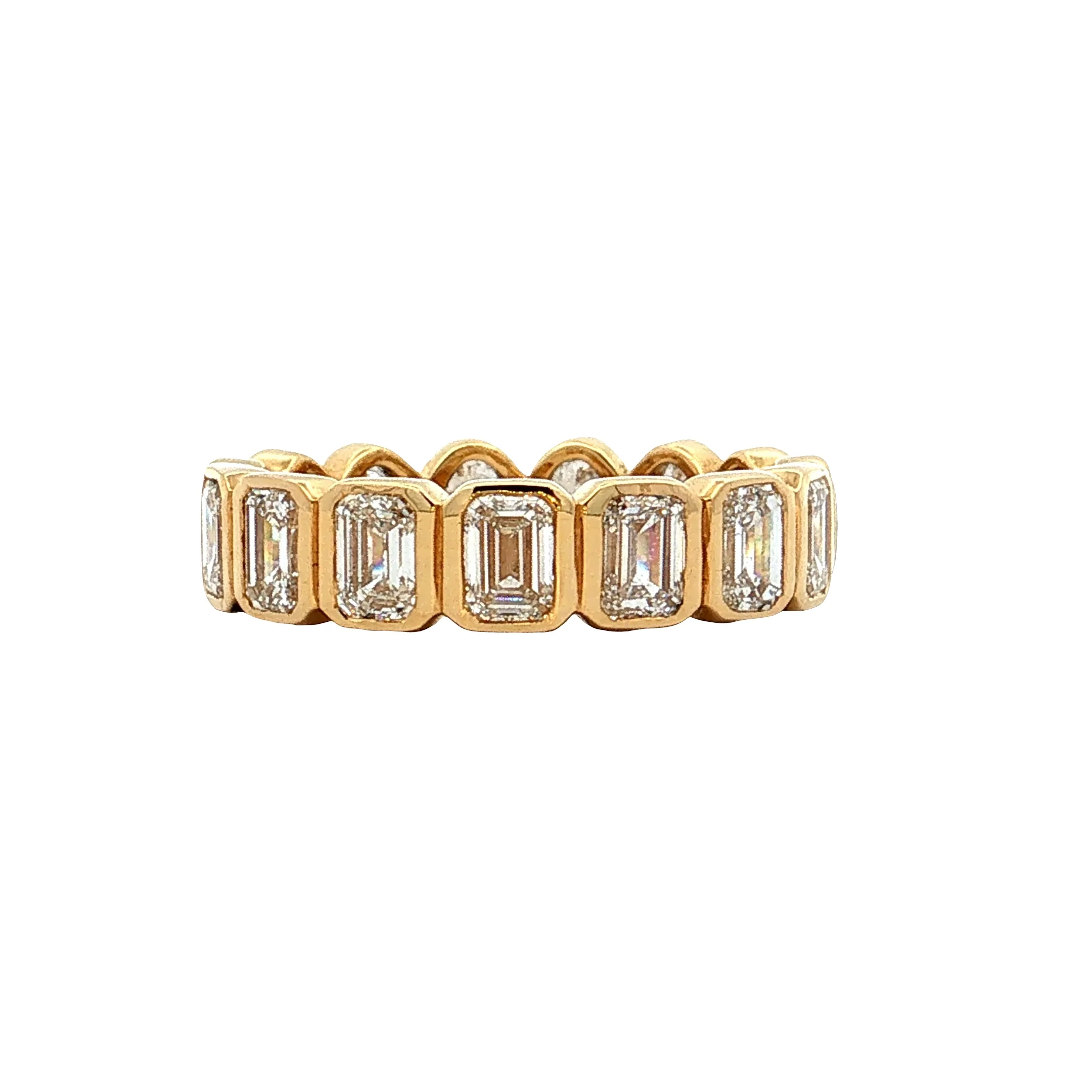 2.75 Mixed Diamond Eternity Wedding Band 18k - Image 2