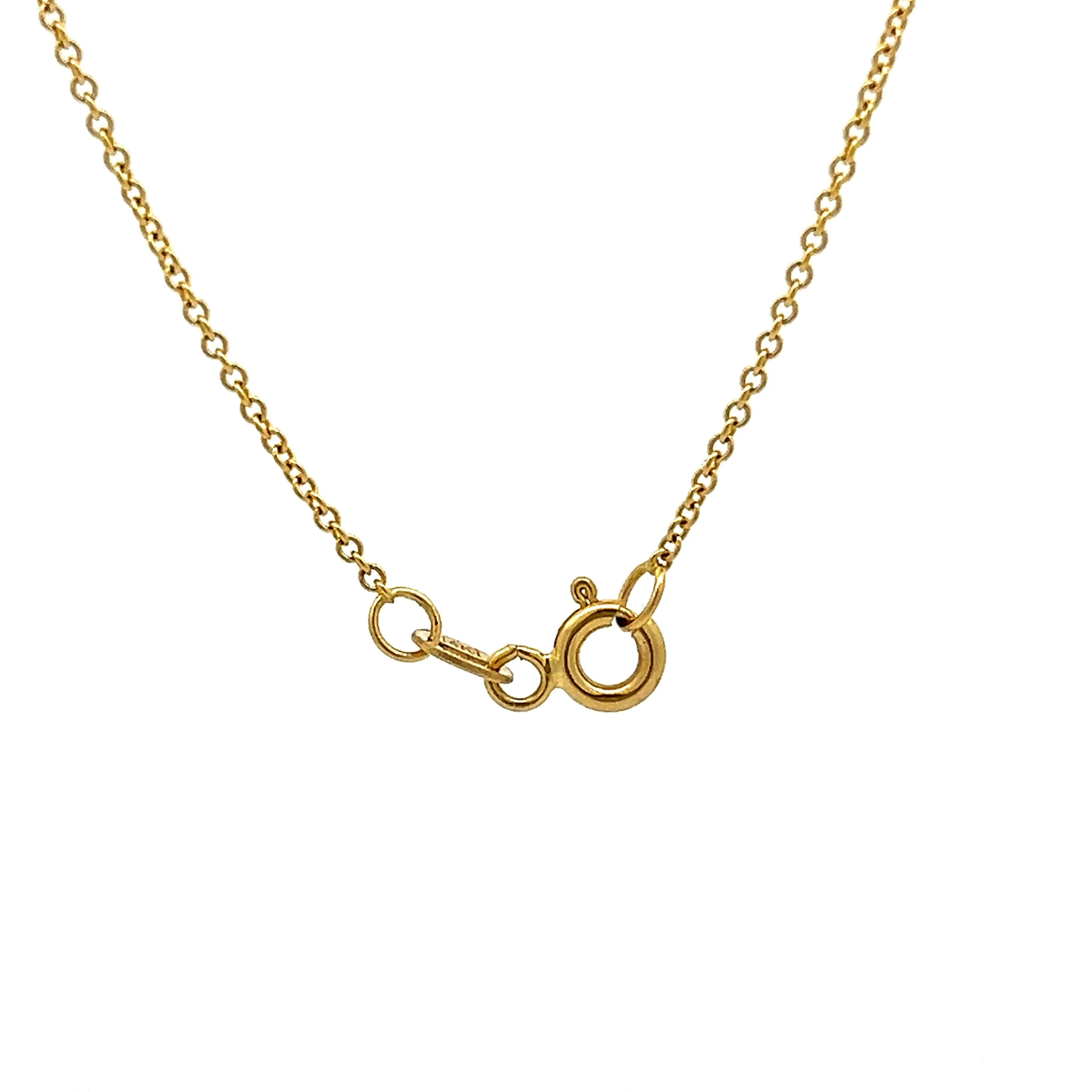 2 Carat Bezel Set Diamond Necklace in 14k Yellow Gold - Image 4