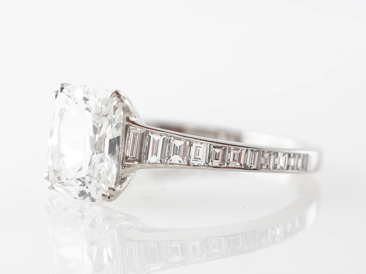 2 Carat Cushion Cut Diamond Engagement Ring in Platinum - Image 2