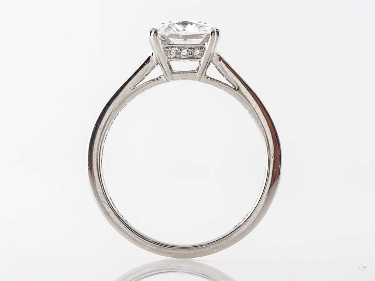 2 Carat Cushion Cut Diamond Engagement Ring in Platinum - Image 5