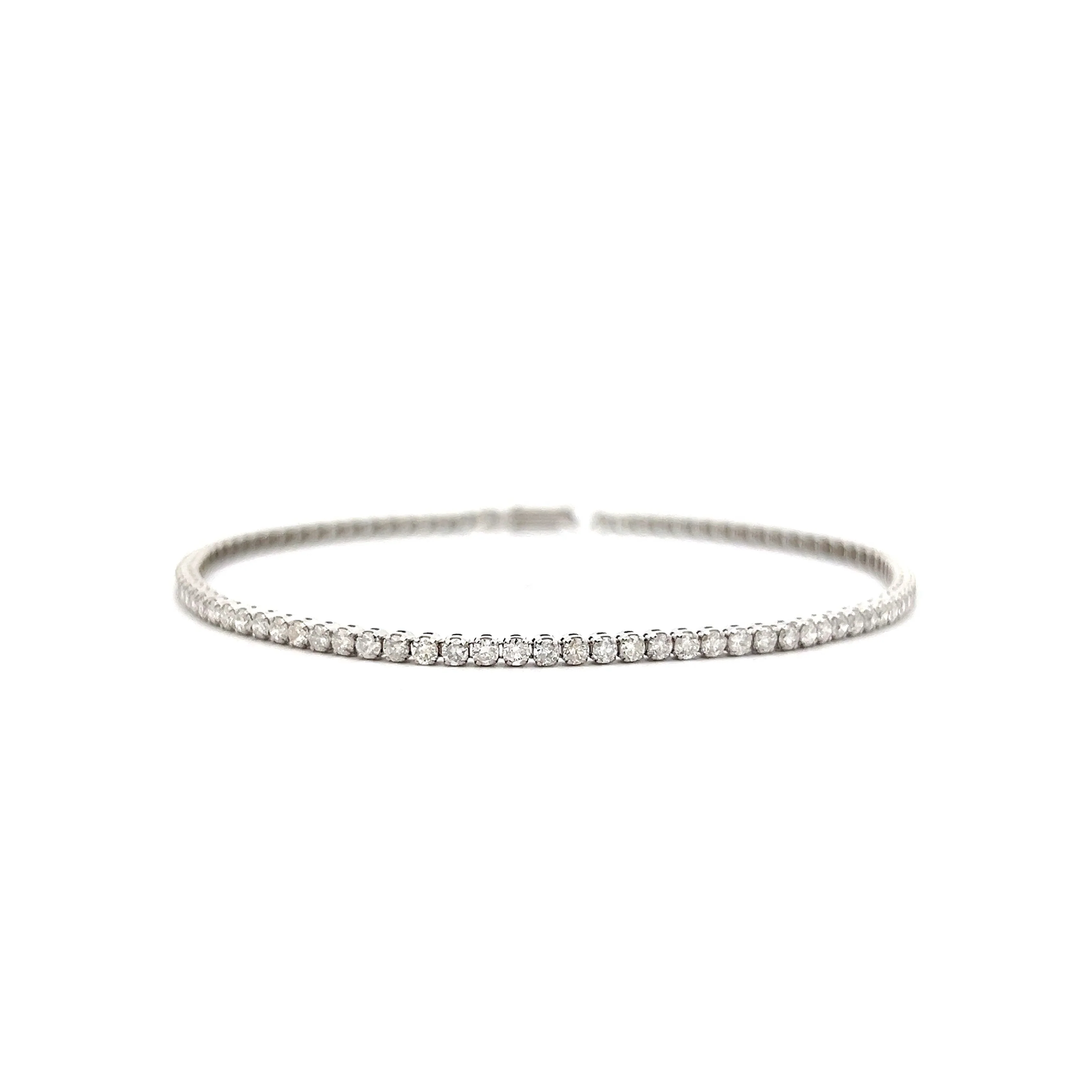 2 Carat Round Diamond Tennis Bracelet in 14k