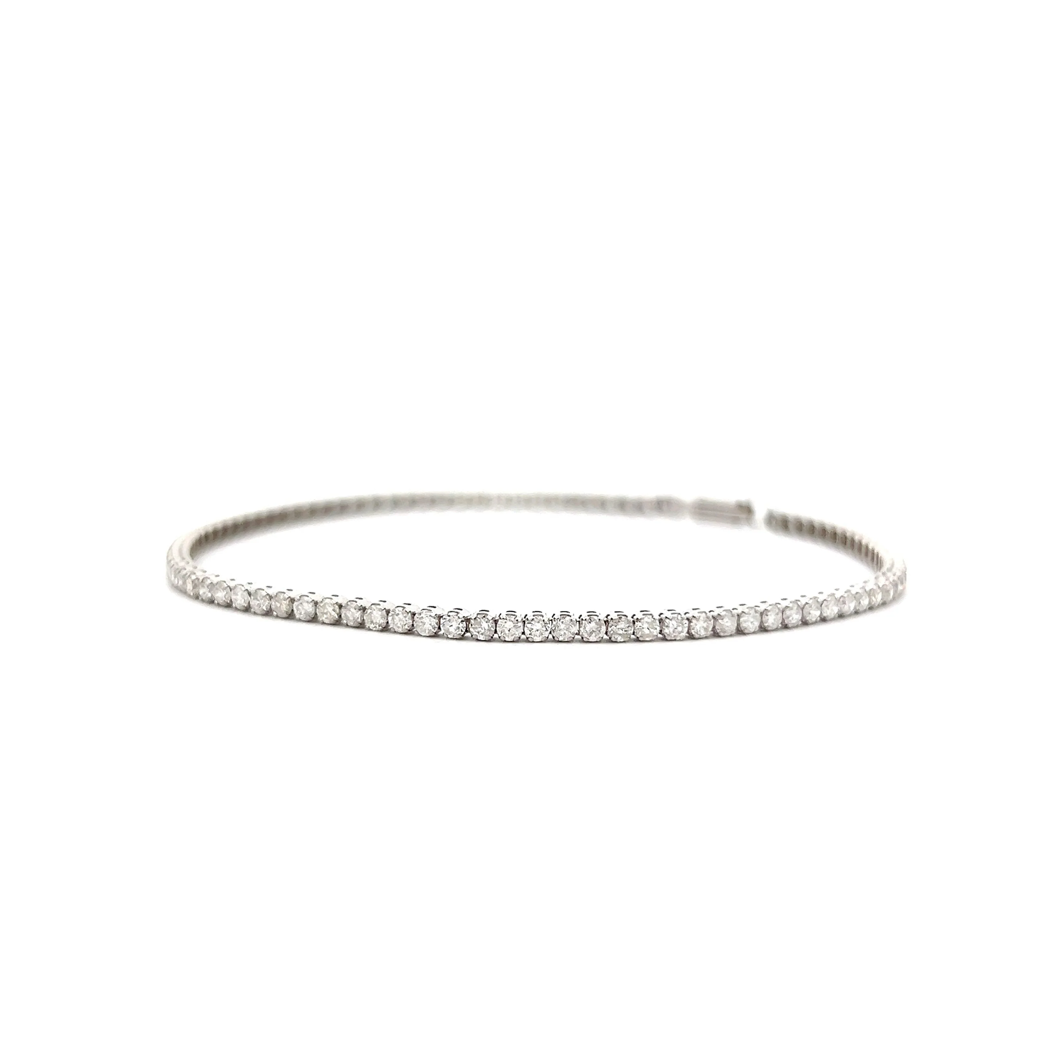2 Carat Round Diamond Tennis Bracelet in 14k - Image 2